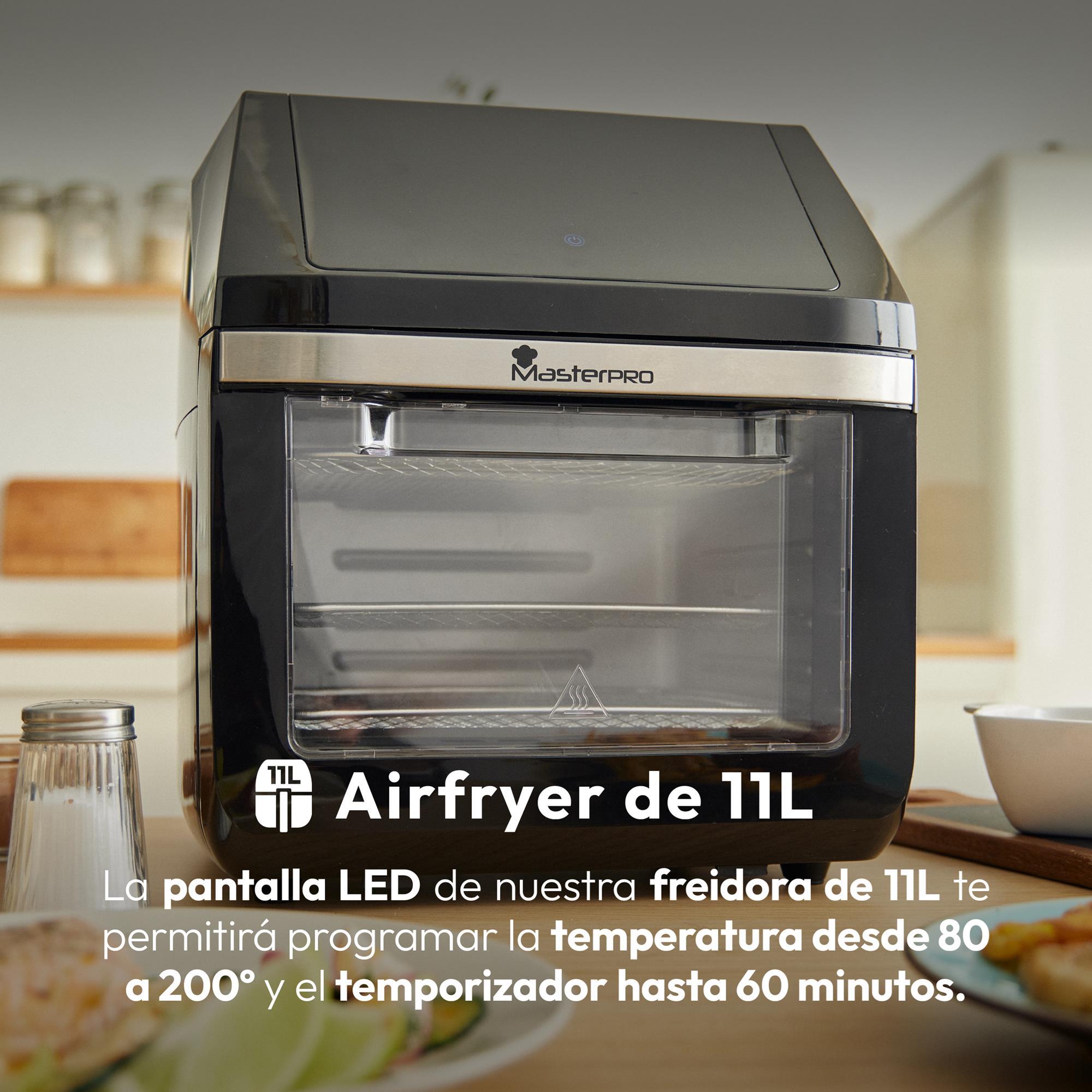 Melchioni Friggitrice Ad Aria Capacità 8 Litri Potenza 1800 Watt Con Finestra Trasperente 50 200c Timer 60 Min Gaia P 352516