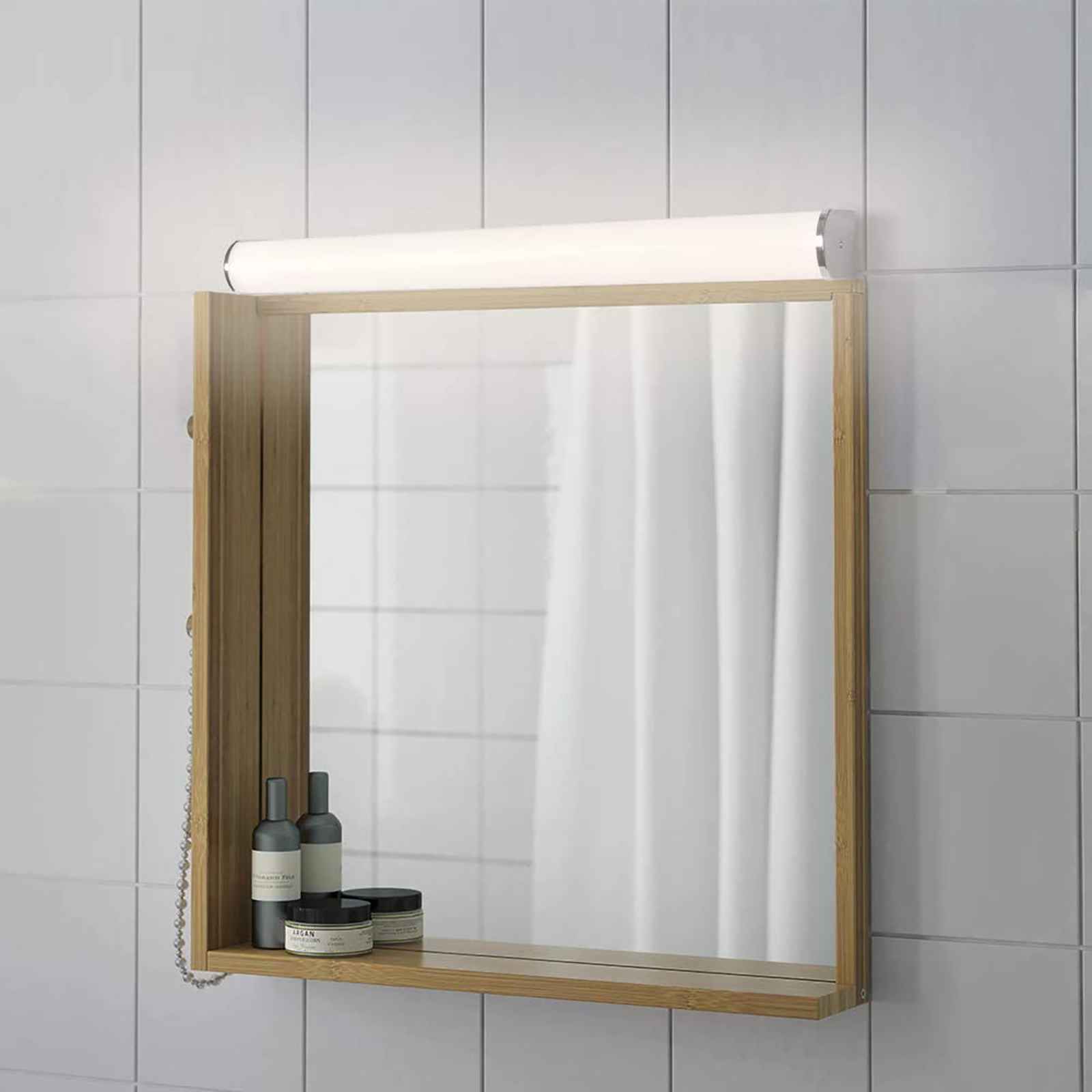 Applique murale LED 15W 1200lm, 60cm, avec interrupteur, pour miroir de salle de bain, dressing ou atelier. Lumière neutre 4000K, 230V. - 8