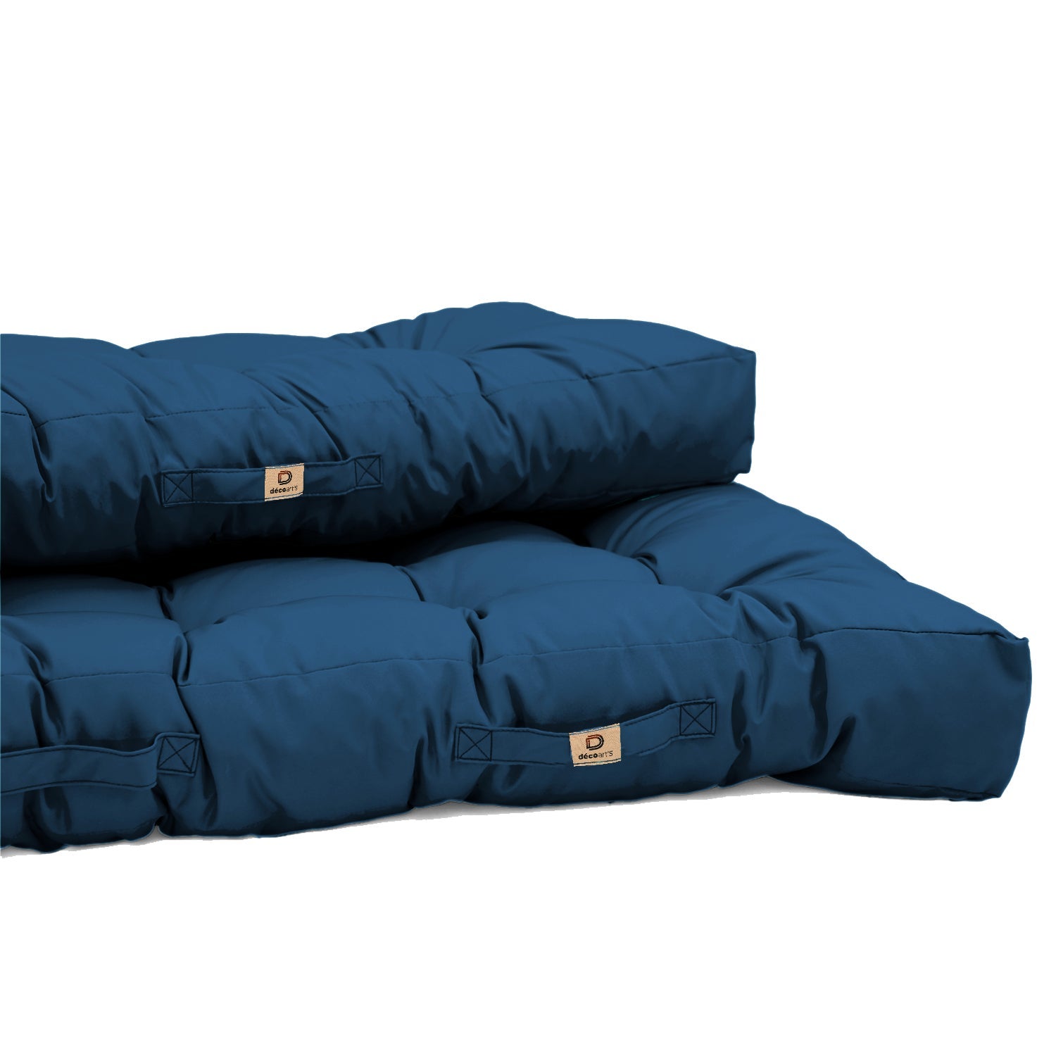 Coussins matelas pour palette 120X80X20 en polyester bleu pétrole - 4