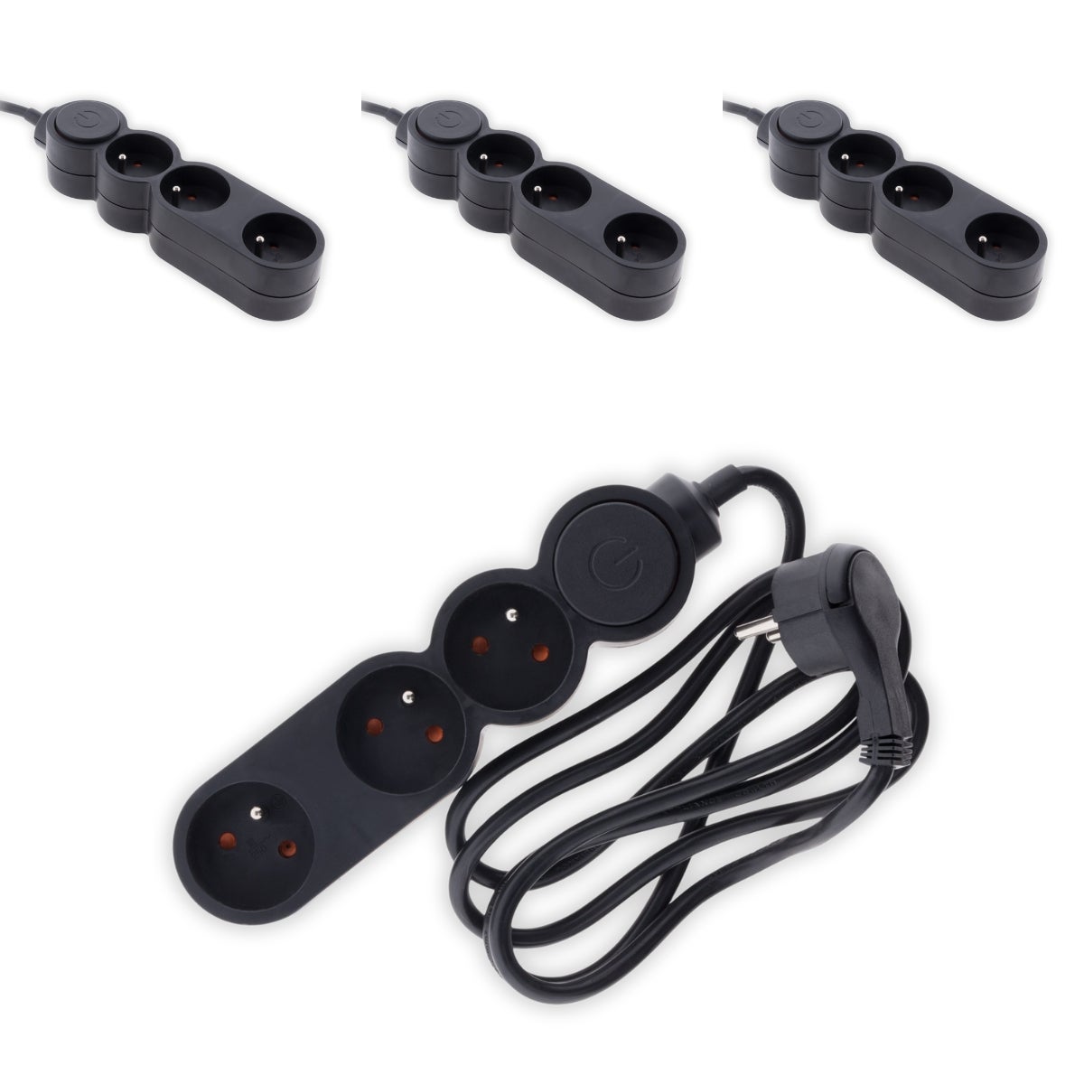2 Prises Télécommandées Zenitech 10A - Contrôle à Distance Appareils - Portée 30m