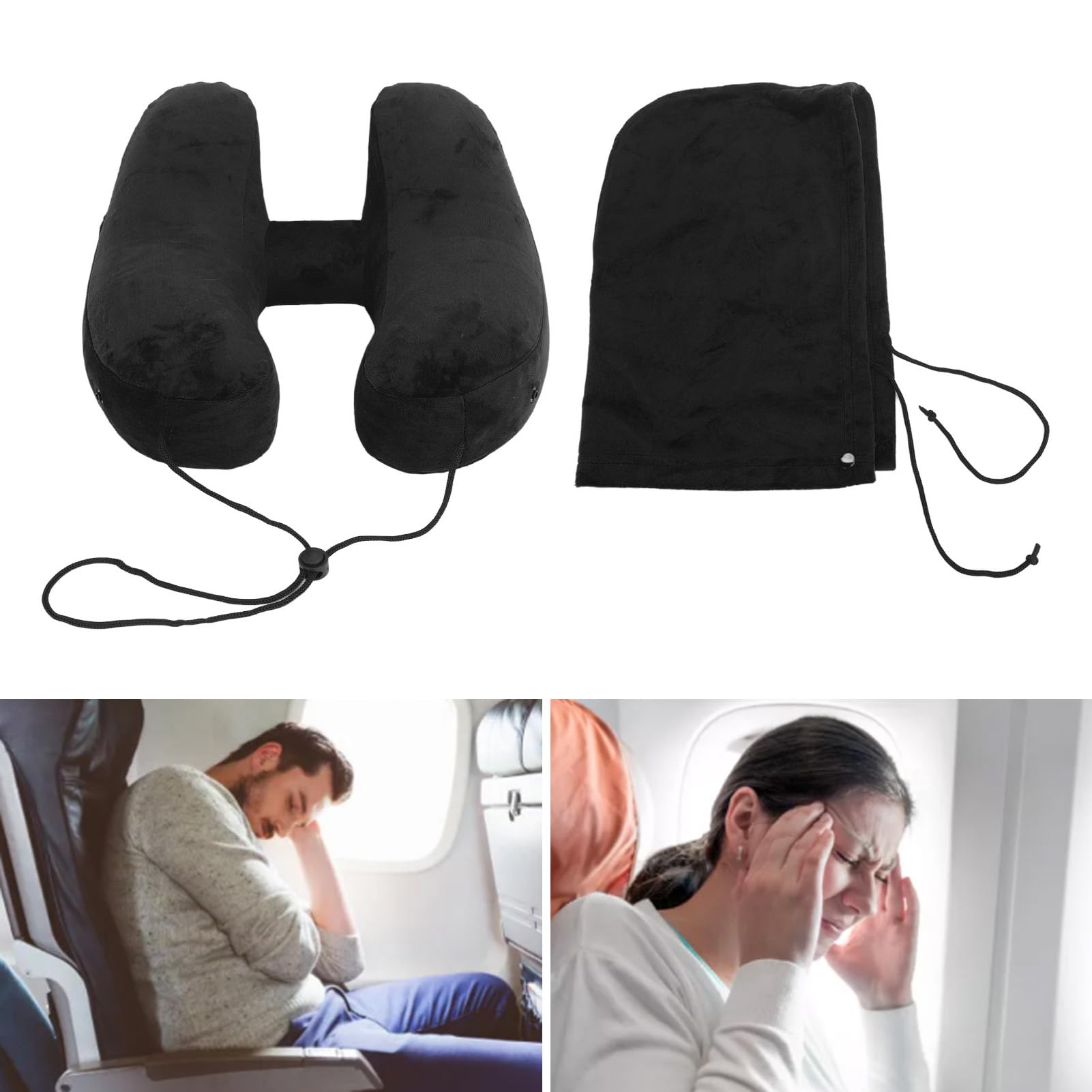 Oreiller de voyage gonflable en forme de H | Avec ... – Grandado