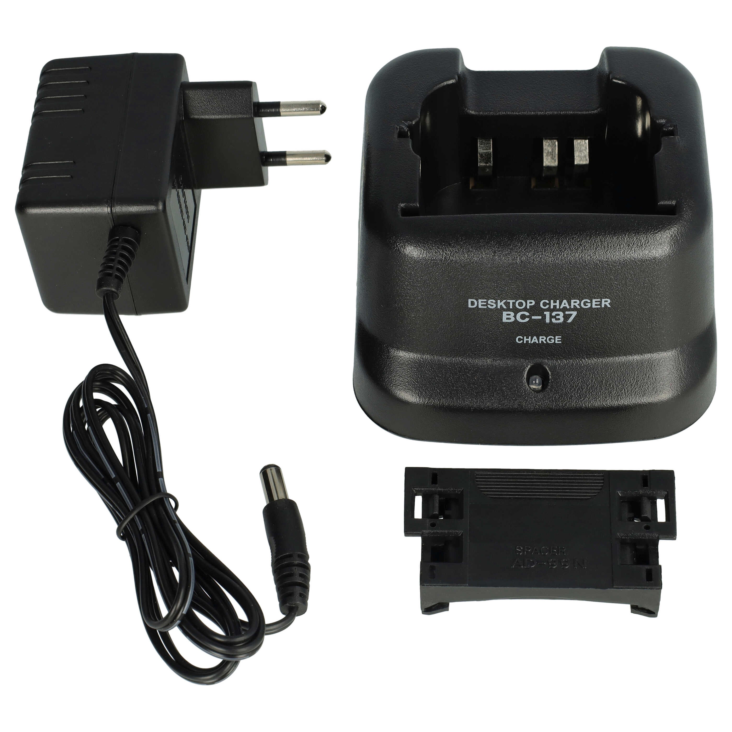 BC-137 Desktop Charger For ICOM IC-V82 IC-F22 BP-209N BP-210N BP-211N BP- 222N Walkie Talkie Radio
