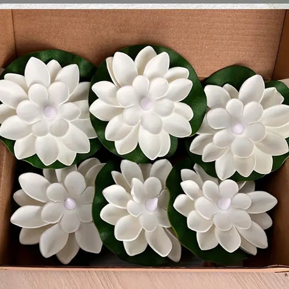 Lanterne Flottante LED En Lotus – Décoration Piscine, étang, Mariage – 5 Couleurs | Sans Flamme, Sécurité Famille - 2