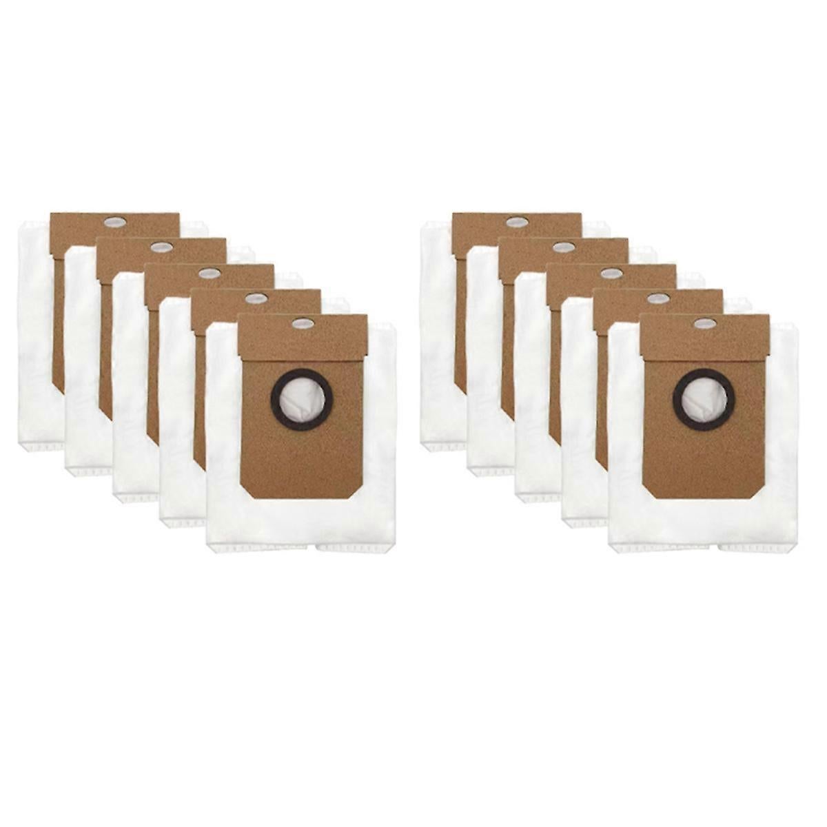 Hoxxu Lot de 10 grands sacs à poussière de 2,5 l pour aspirateur Eufy L50 SES L60 SES - Sac à poussière de rechange pour aspirateur Conga Home 1000, 8090 Ultra, 9090AI