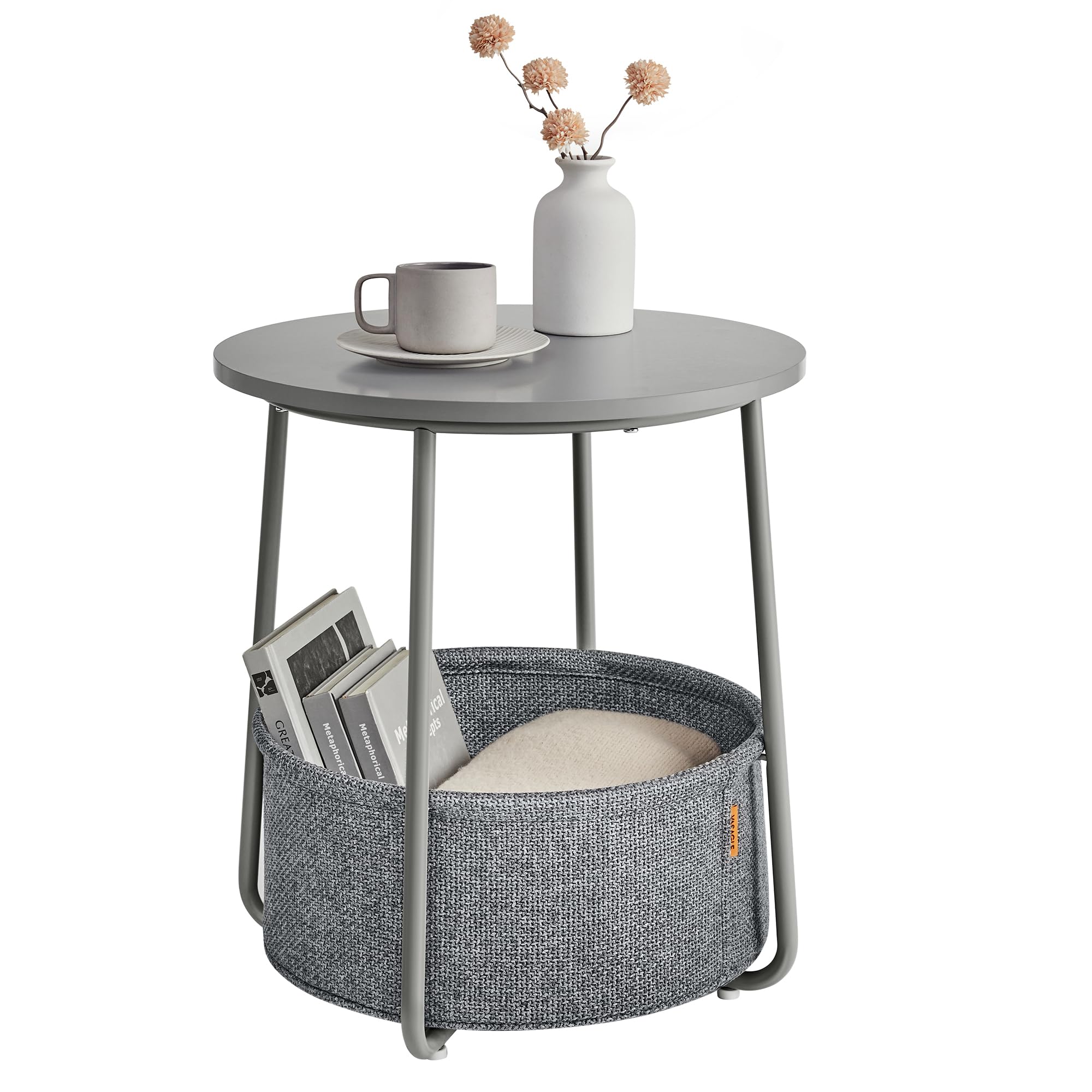 En.casa Table Basse Ronde 50x70 Cm Marbre Noir Or – Style Élégant Et Moderne