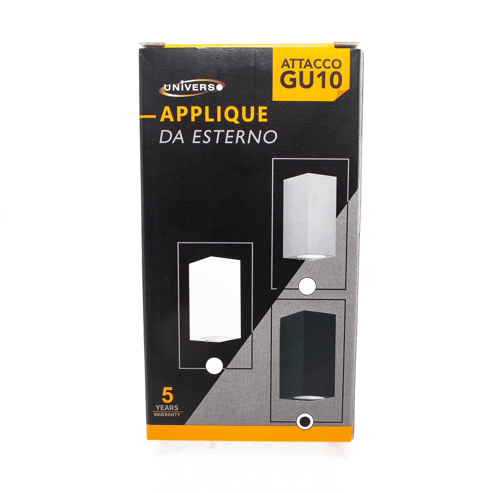 Applique LED noire rectangulaire double lampe GU10 Applique jardin entrée IP65 COULEUR NOIRE - 10