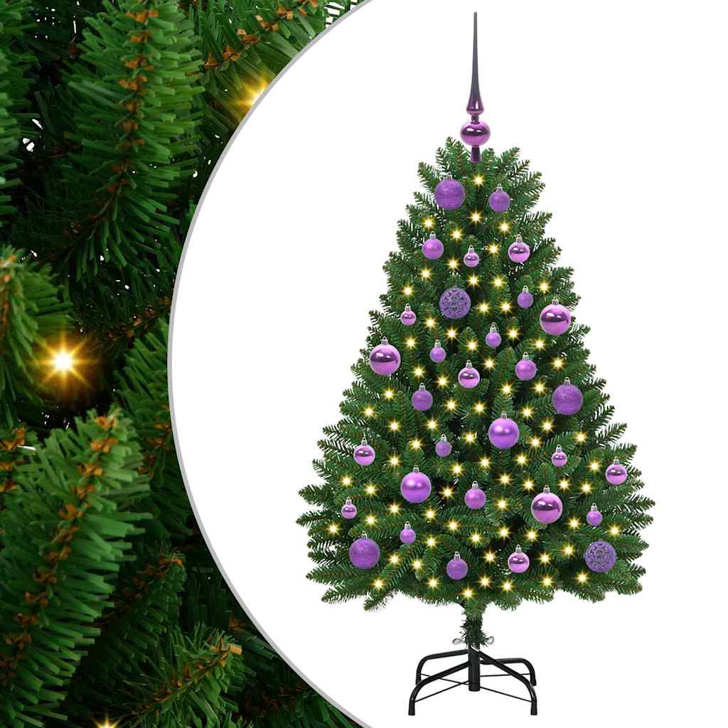 Sztuczna choinka Ze LED Lights Zielony 120 cm PVC i Metal