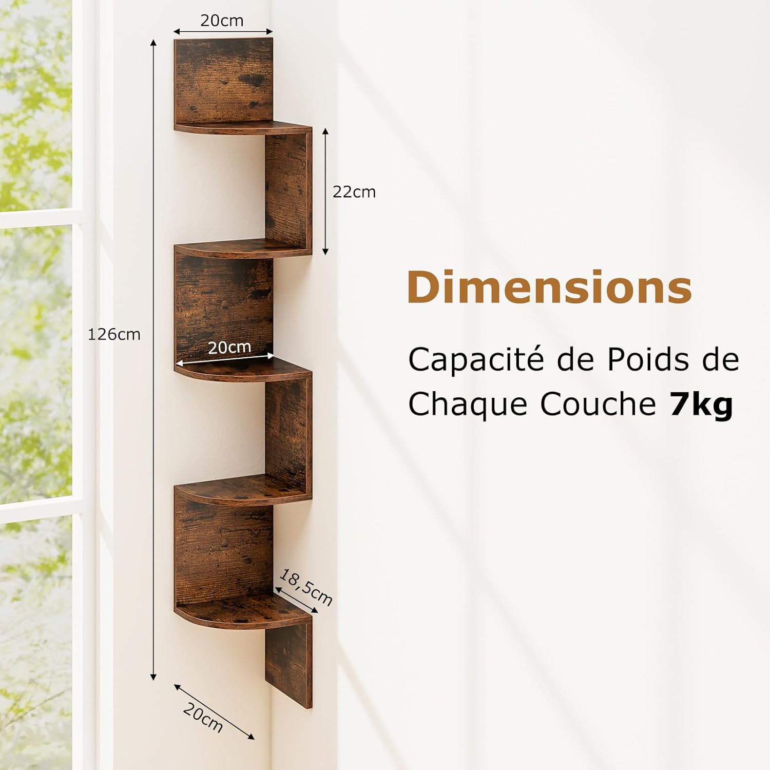 Set 3 Estanterías ( Marrón Claro) Repisas De Madera Mural Para Cocina Baño Y Dormitorio Con 4pcs Gancho Metálicos, Estantes De Baño Con Toallero, Estantes Flotantes De Madera De Paulownia