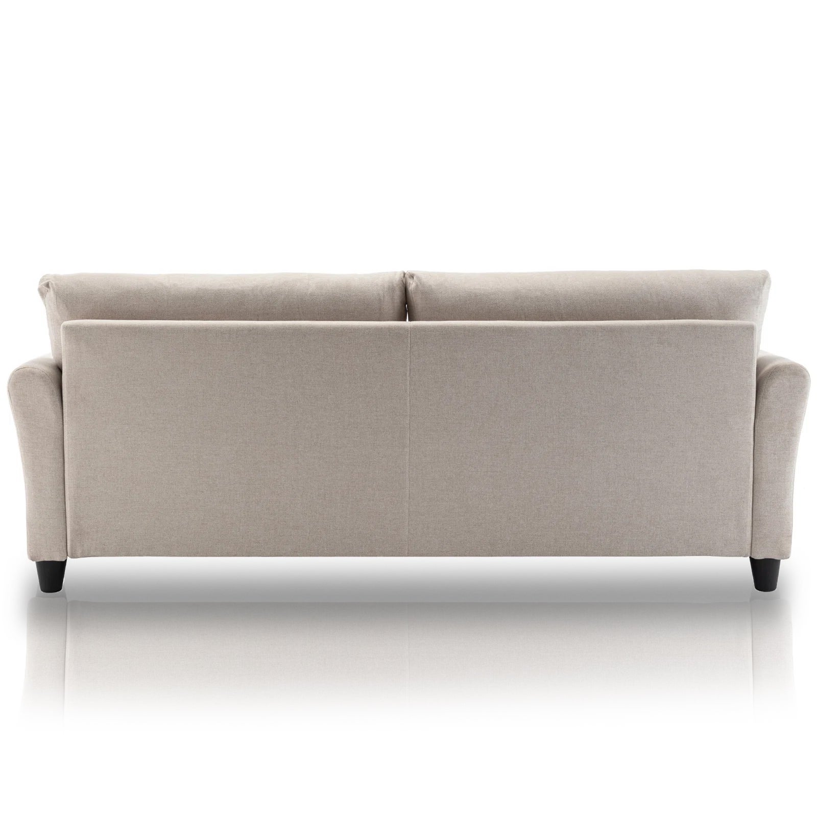 Divano 3 Posti con Rivestimento in Tessuto Beige Premium Sofa Relax 212x75x87 cm - 5