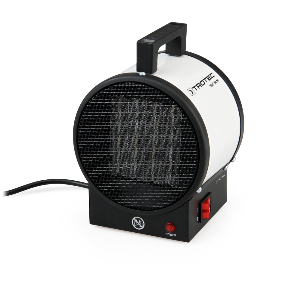 Chauffage Soufflant Céramique TROTEC TDS 10 M - Léger, Robuste, Blanc - Livraison Gratuite