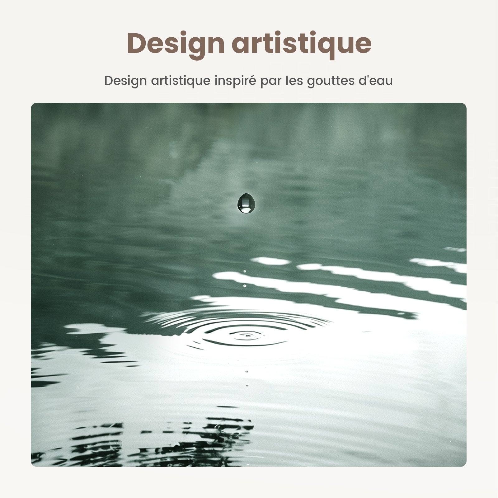 EMKE Miroir de salle de bain avec éclairage LED - Miroir asymétrique - Antibuée, 3 Couleurs, Intensité Réglable - 60 x 45 cm - 8