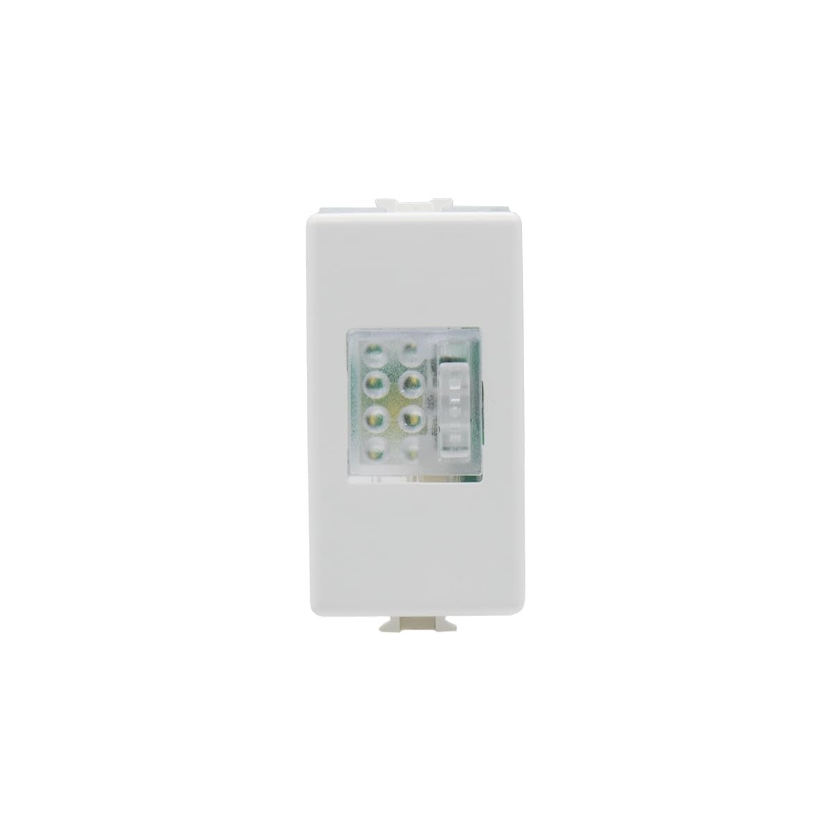 MINIBRIL LED LN Lampada Segnapasso/emergenza Da Incasso Con Forntalini BIANCO, ANTRACITE E Alluminio Intercambiabili 1 Modulo Din 230v Orbis Ob137320