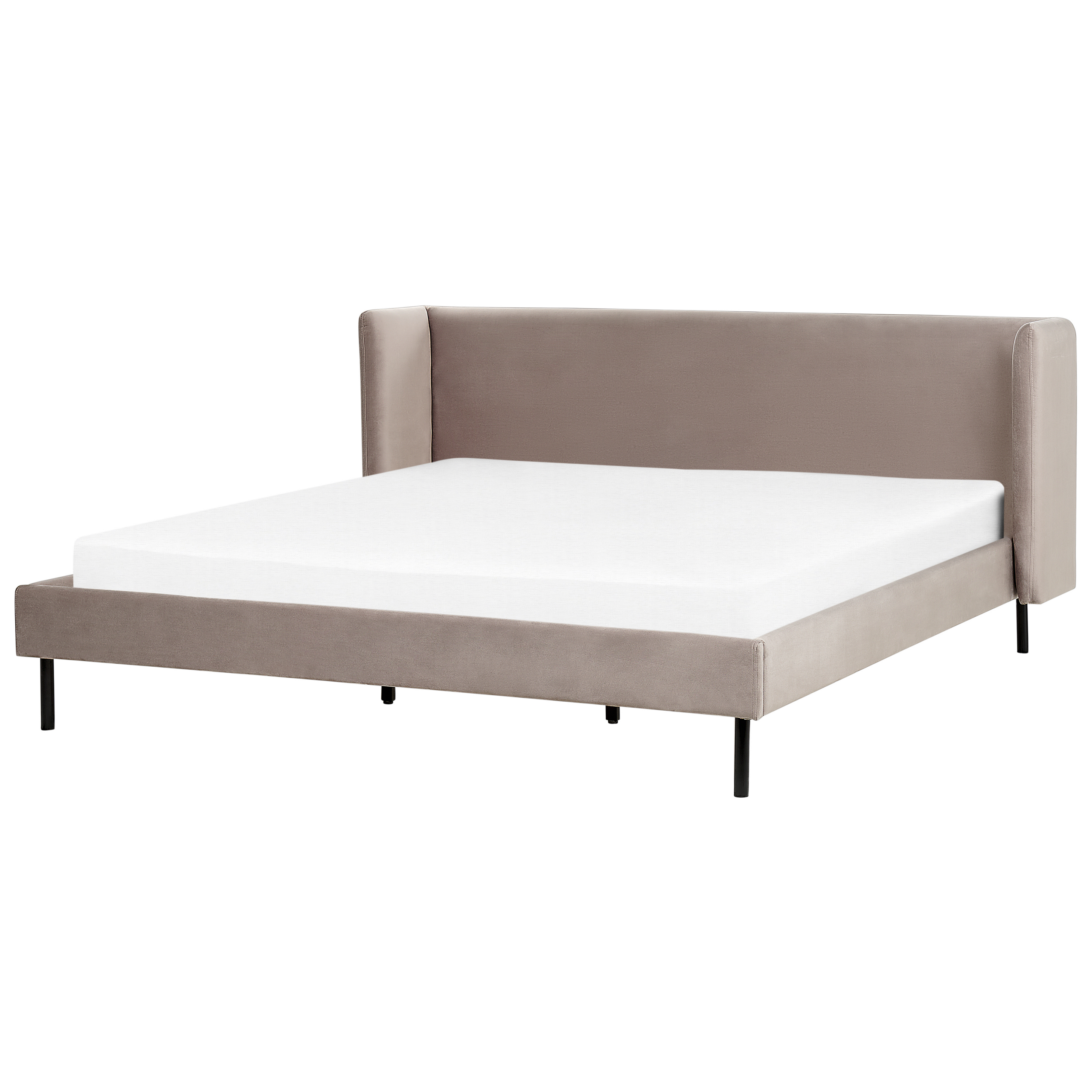 PASCAL MORABITO - Letto Con Contenitore 160 X 200 Cm Velluto Beige Mirdal Di Pascal Morabito 3666471075472