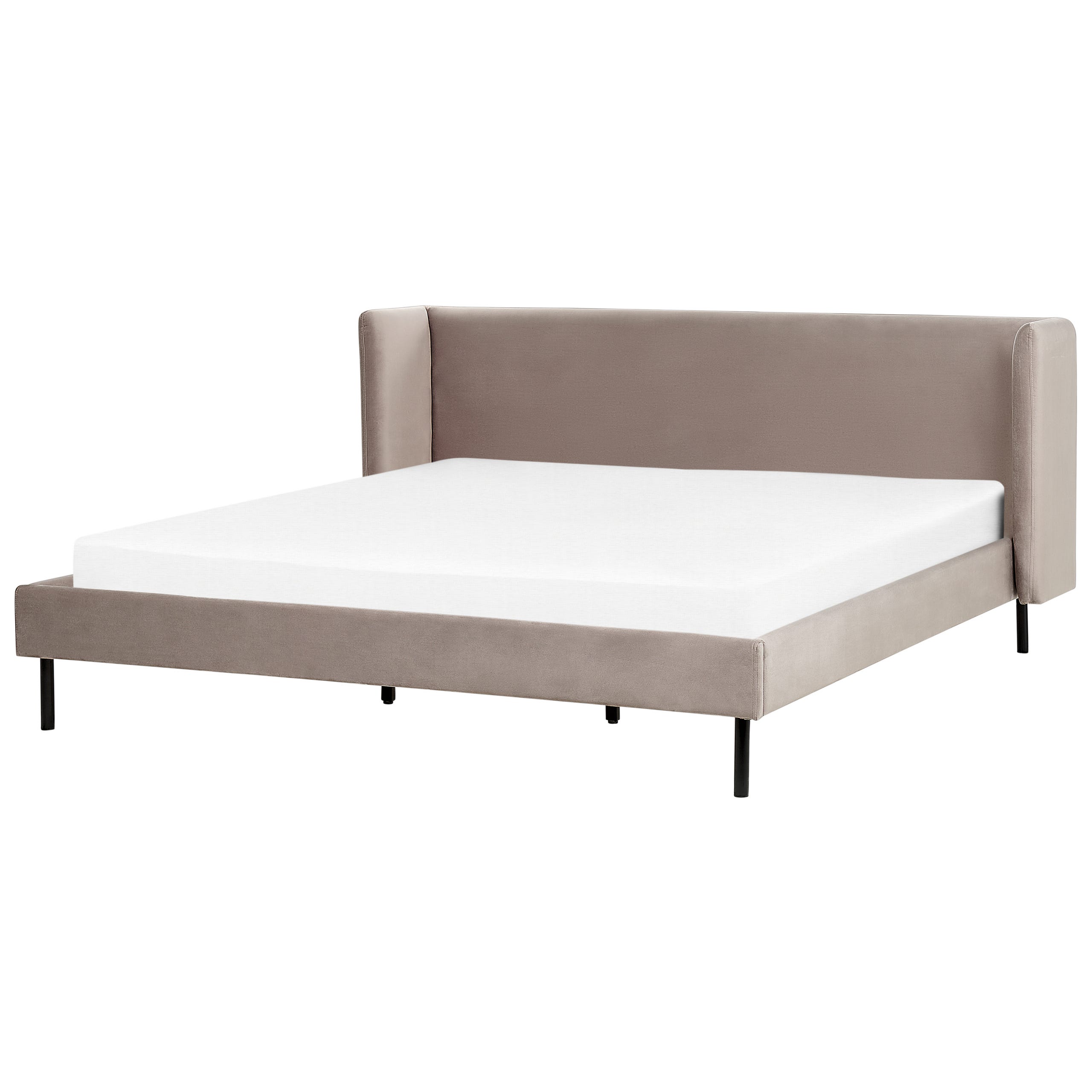 PASCAL MORABITO - Letto Con Contenitore 160 X 200 Cm Velluto Beige Mirdal Di Pascal Morabito 3666471075472 PASCAL MORABITO - Letto Con Contenitore 160 X 200 Cm Velluto Beige Mirdal Di Pascal Morabito 3666471075472