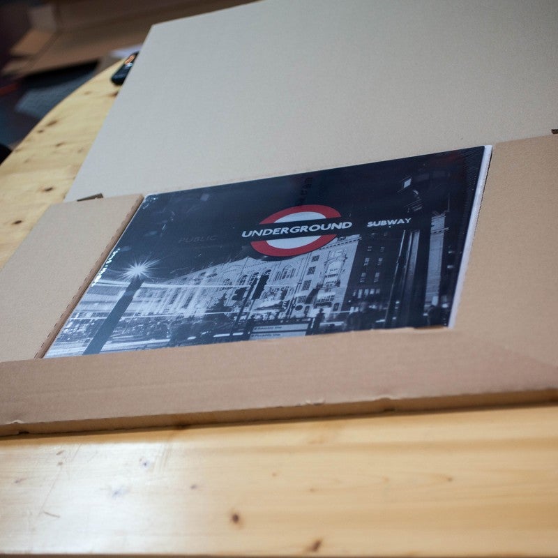 Tableau verre acrylique Zizanie 90 x 90 cm - Décoration murale noir et blanc pour la maison - 4