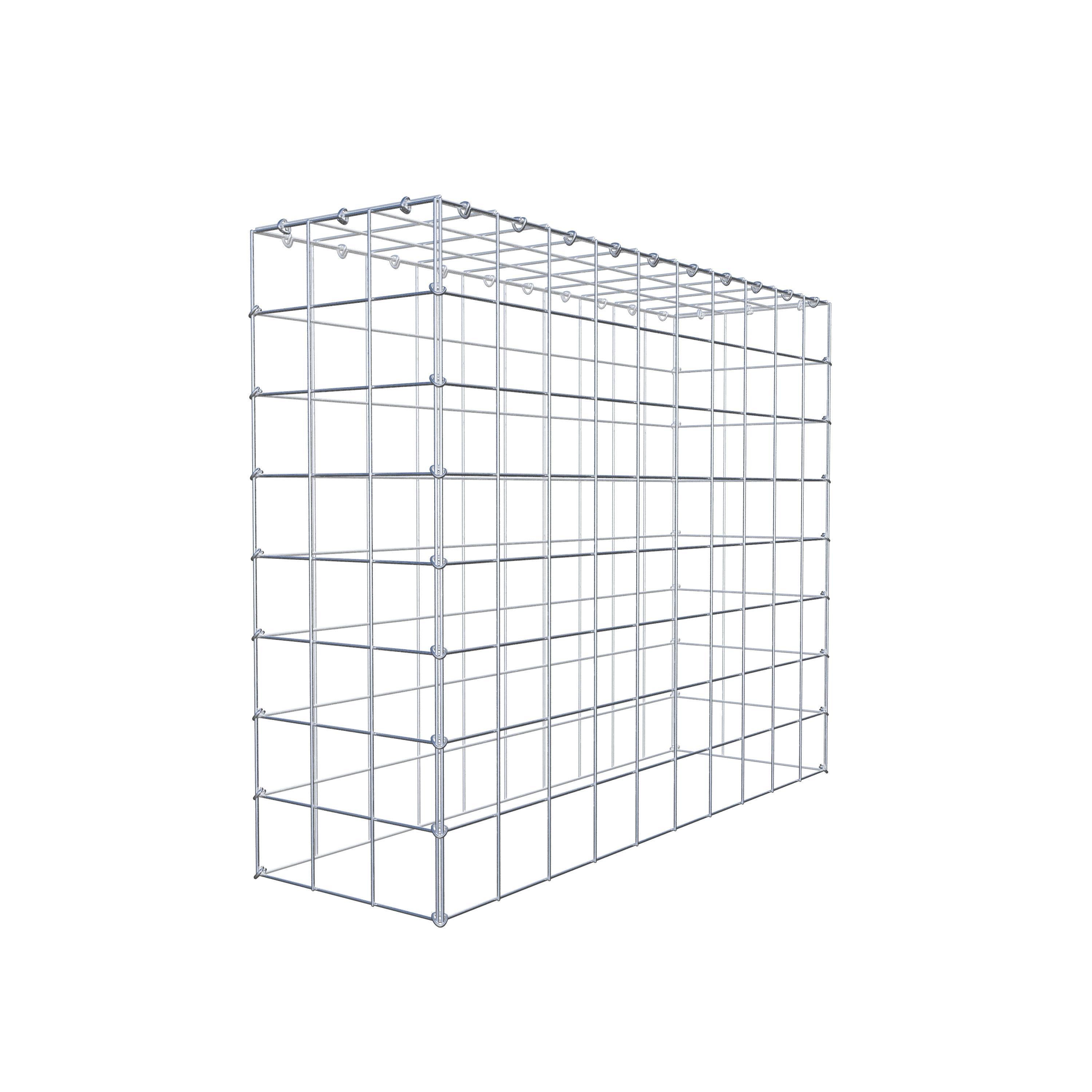 Gavión para apilar en acero galvanizado 100x80x30cm (LxAxP), malla 10 x 10cm, Anillo en C, sin rejilla inferior - 9
