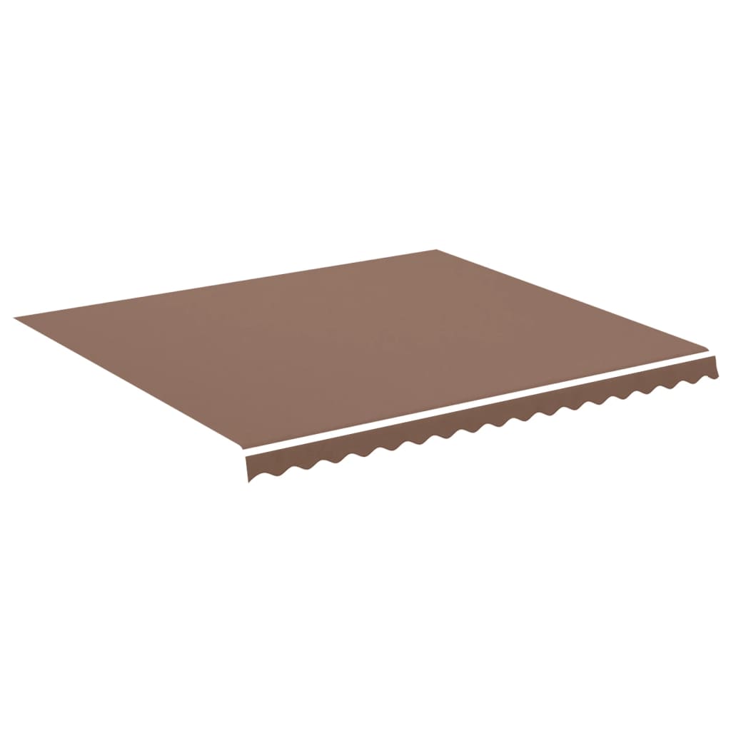 Home & Trends Tessuto Di Ricambio Per Tenda Da Sole 4x3 M - Grigio Scuro, Senza Volant, Già Cucito Con Passanti, 100% Poliestere