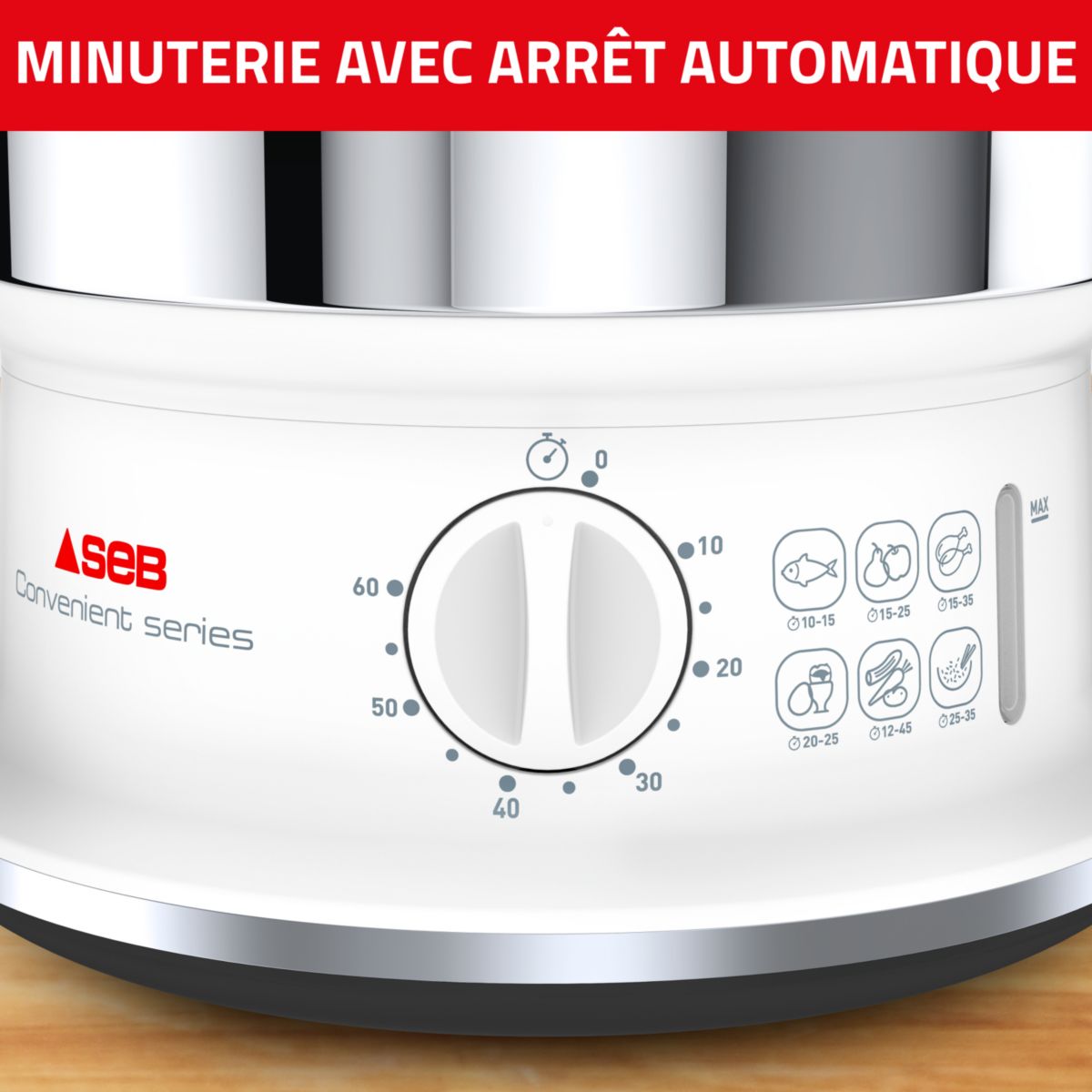Cuiseur vapeur SEB 2 bols Inox VC145100 - 6