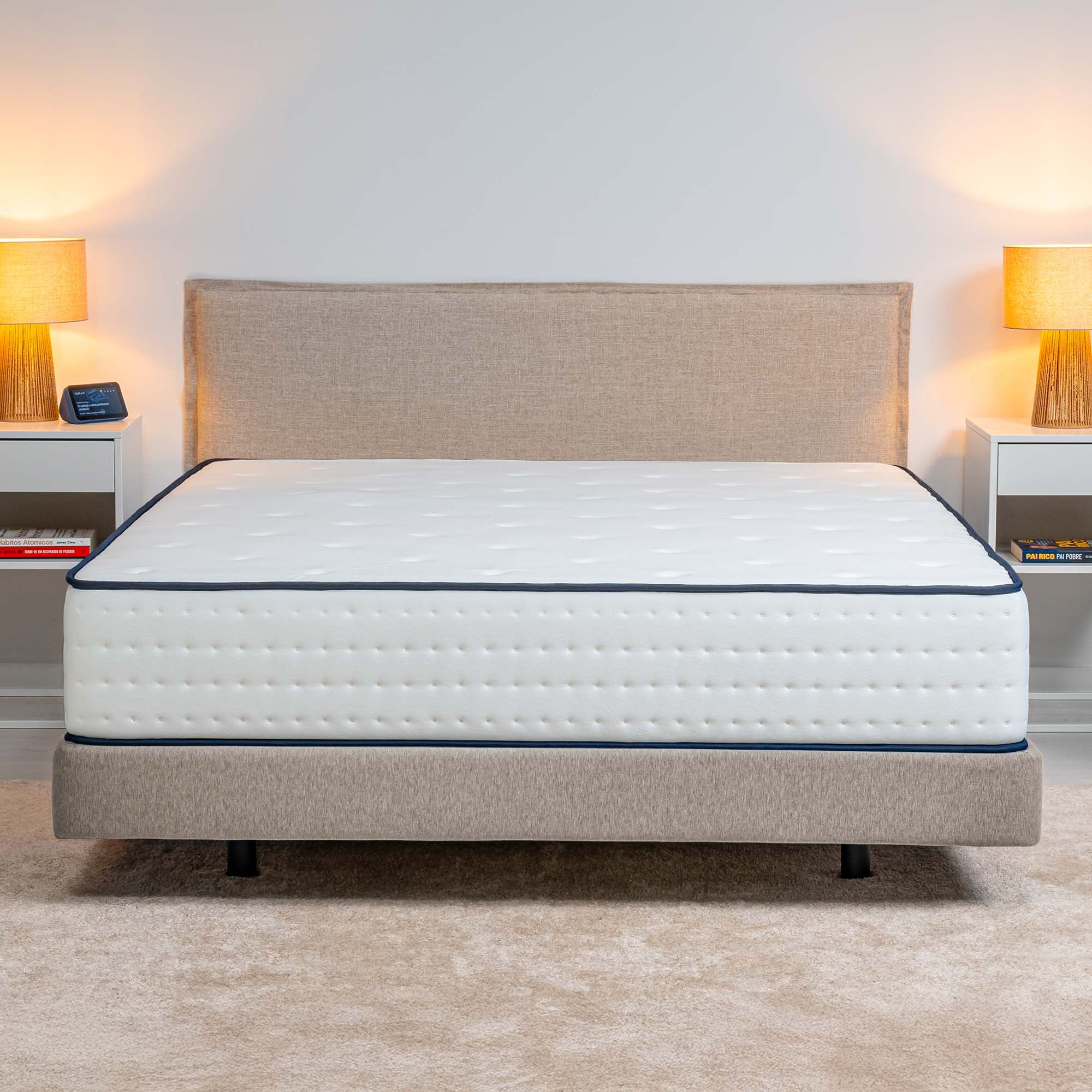 Matelas Deluxe 160x200 cm Mousse à mémoire de forme HR Blue Latex — free download