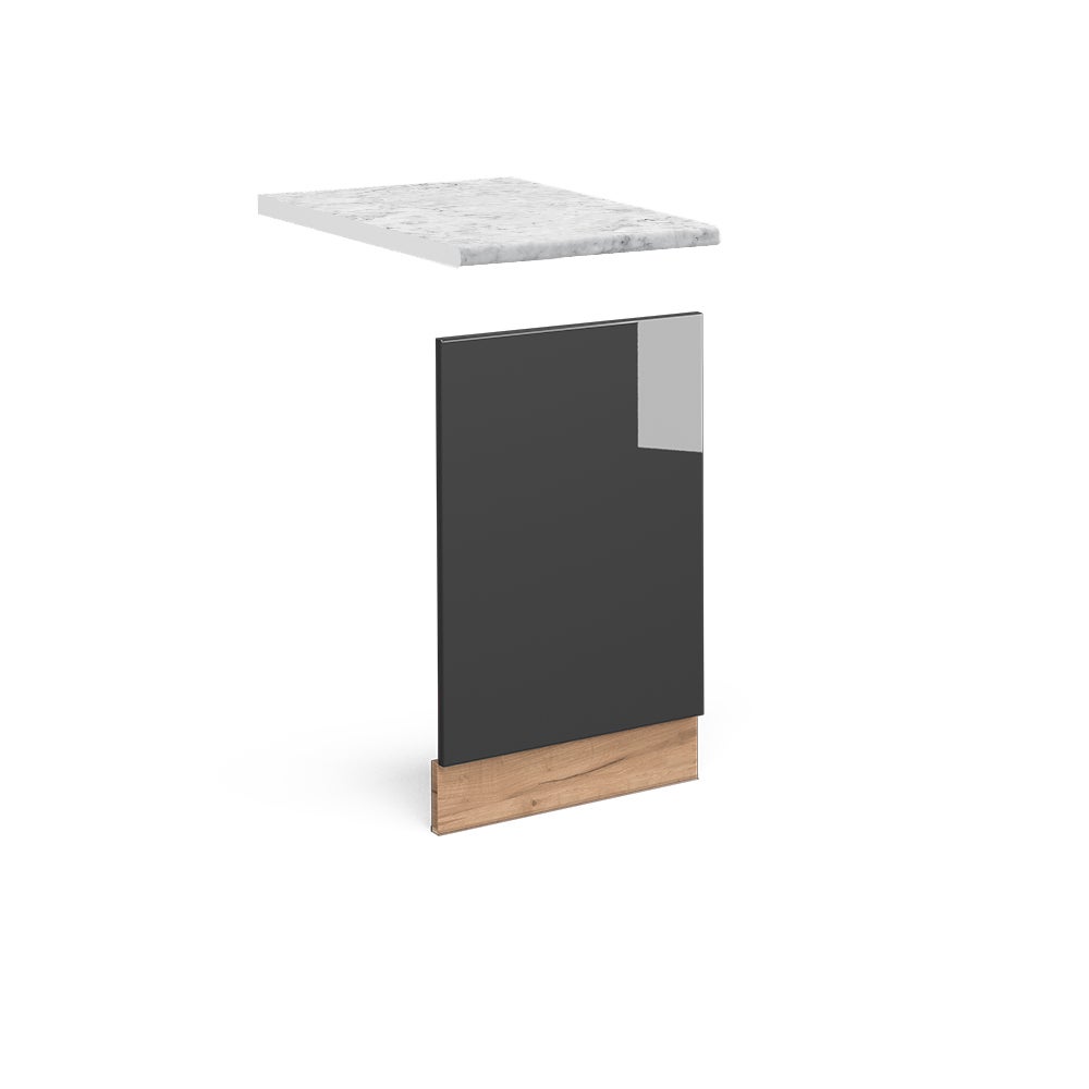 Vicco Panel przedni Fame-Line, Antracyt wysoki połysk, 45 cm , BP Marmur
