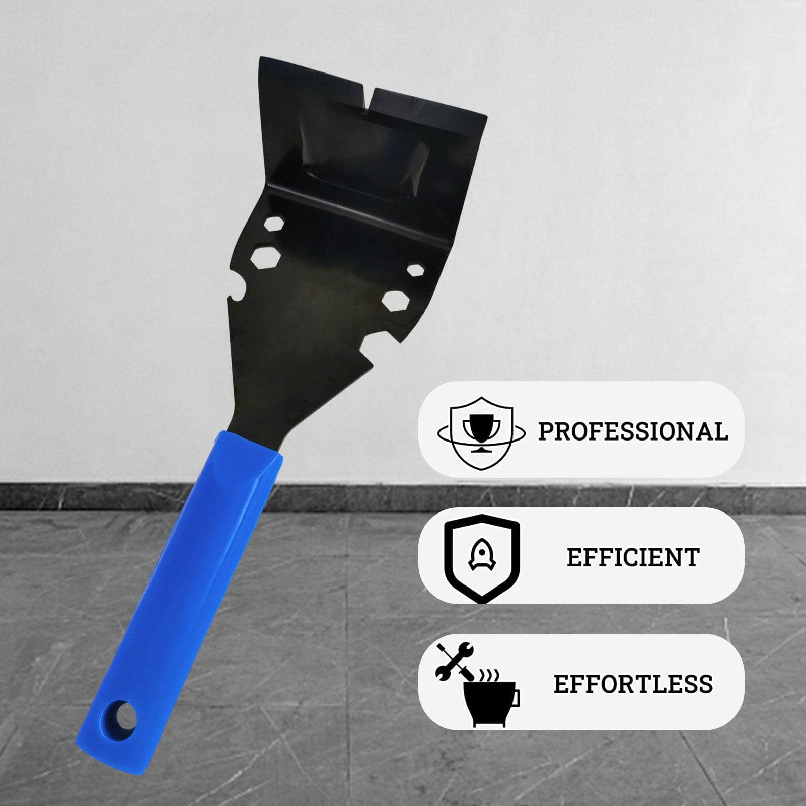 Extracteur de garnitures, outil multifonction robuste pour enlever les planchers en bois, les plinthes, les boîtiers de porte, le carrelage, les clous - 2