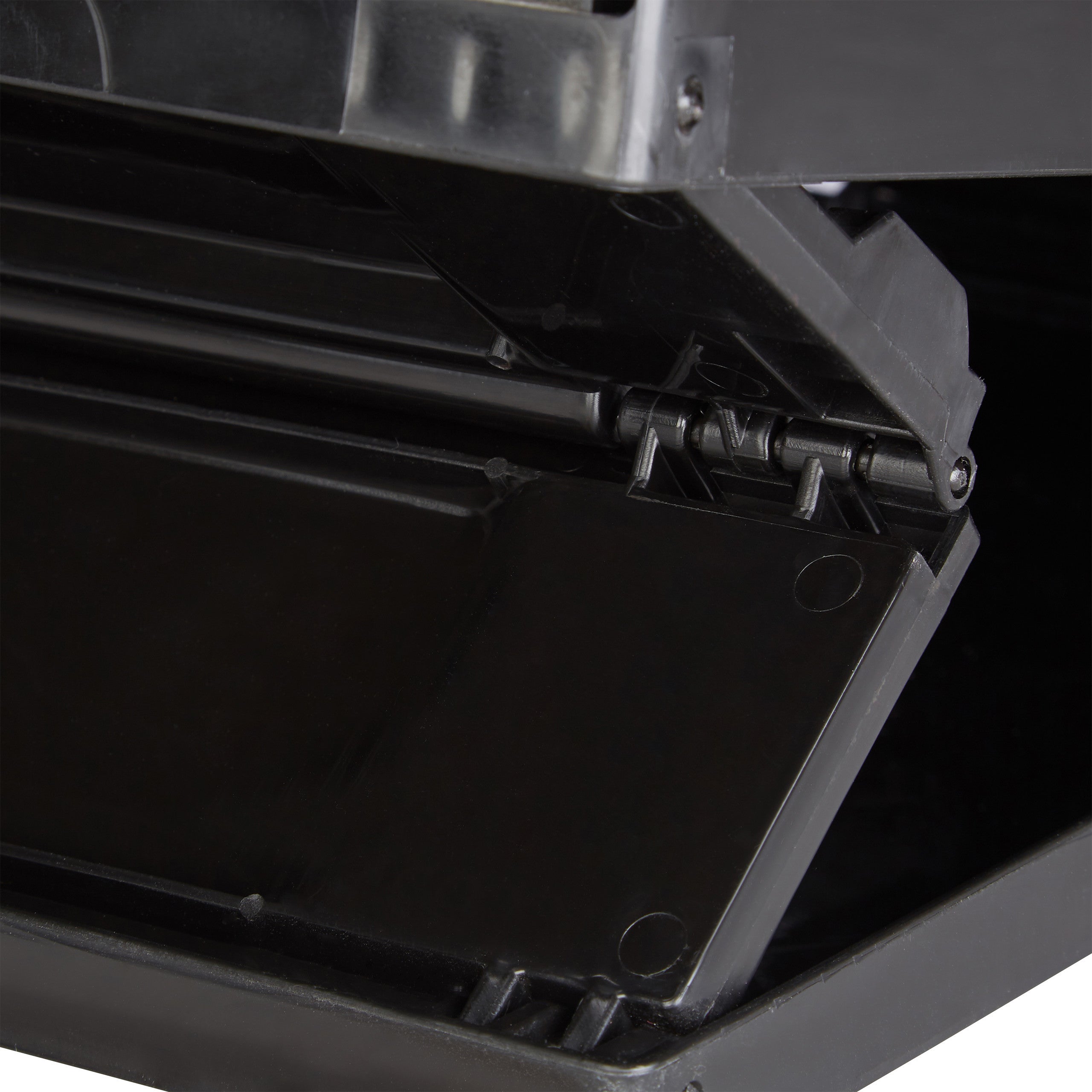 Boîte pliable couvercle, lot de 2, caisse de rangement, plastique, coffre transport 60 litres 31,5 x 58,5 x 40 cm, noir - 7