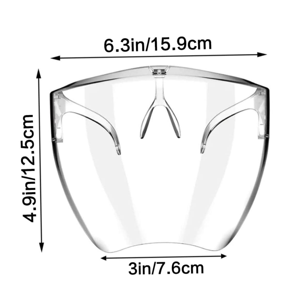 Pastoralist Bouclier de visage de broyage, bouclier à face transparent du masque de protection transparent visière de protection contre le visage - 2