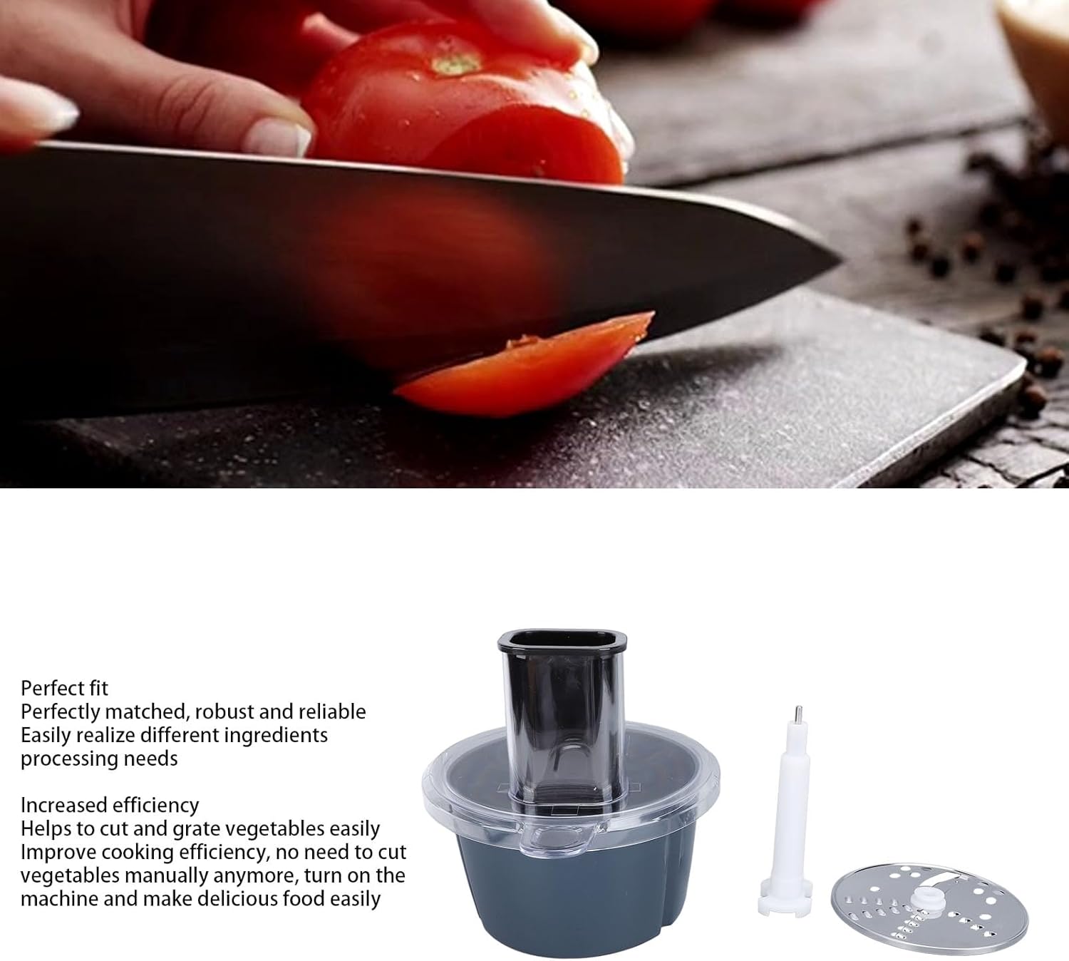 Accessoire Thermomix&nbsp;: Coupe-légumes électrique TM5/TM6 - Acier inoxydable lavable - 2