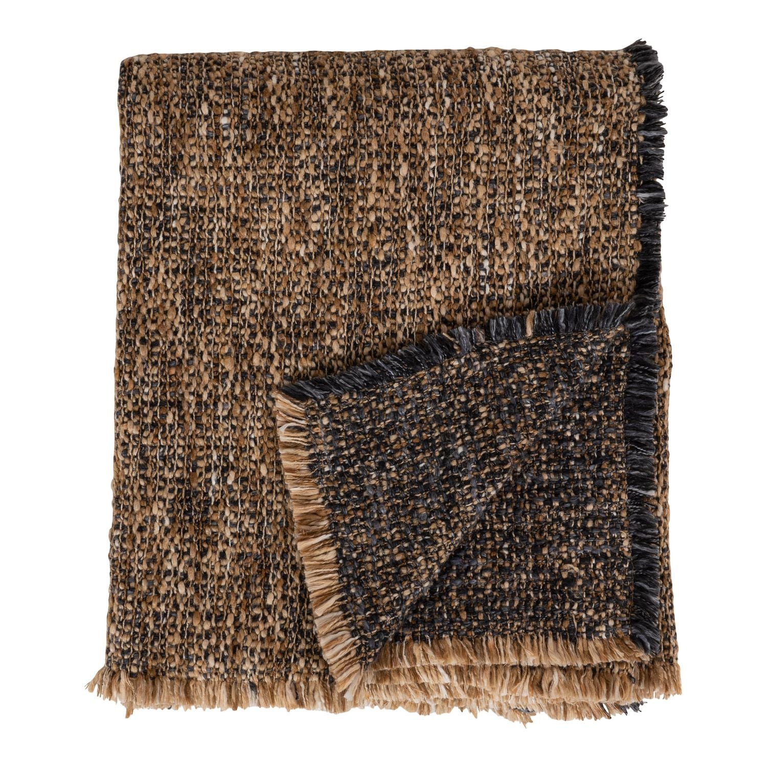 Plaid Chiné Jane Sienne 130 X 160 Cm Vivaraise | Leroy Merlin