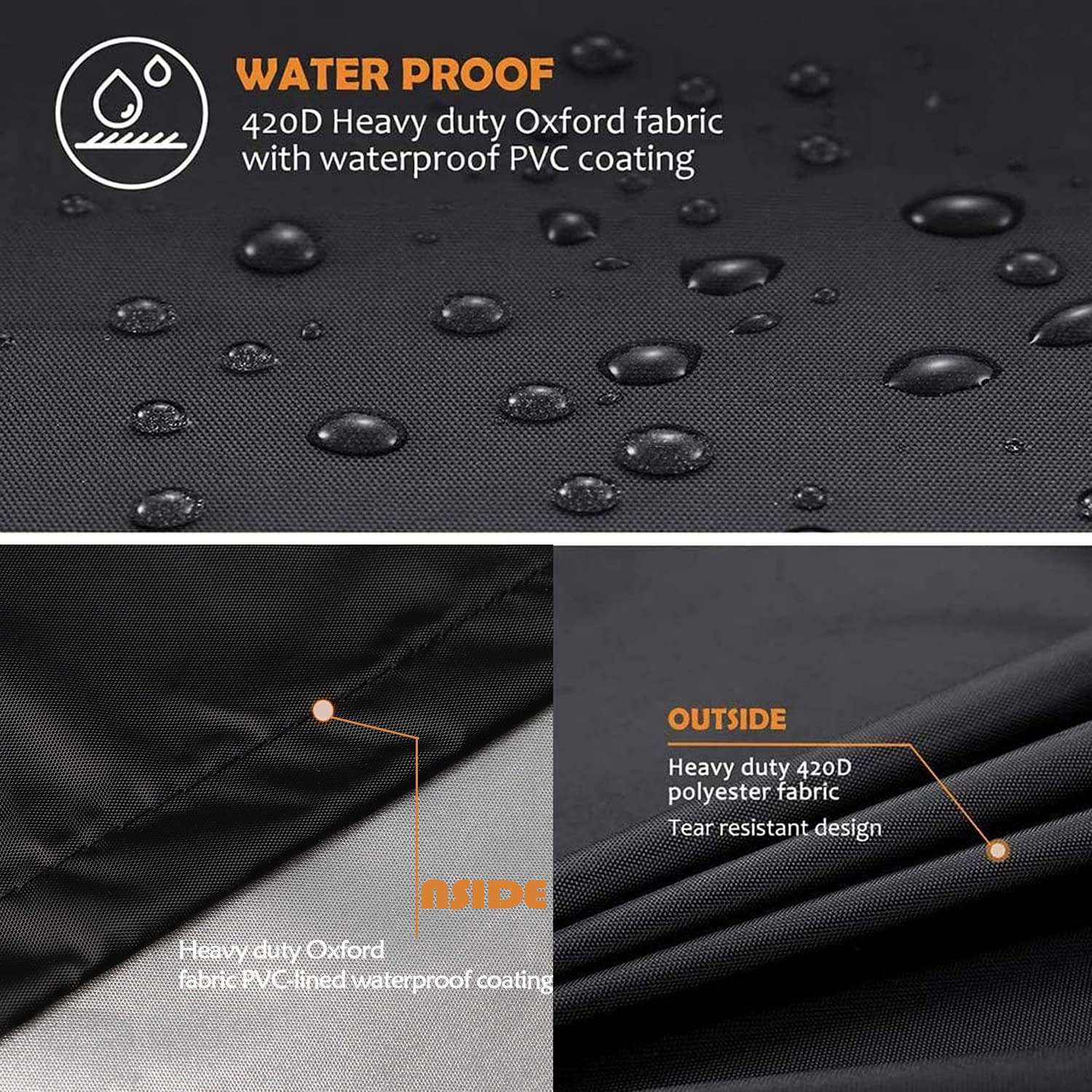 Bâche de réservoir d'eau,Bâche Couverture Réservoir pour Cuve 1000L,Capôt de Protection Container Citerne Eau,Anti-UV Anti-Pluie,120x100x116cm - 2