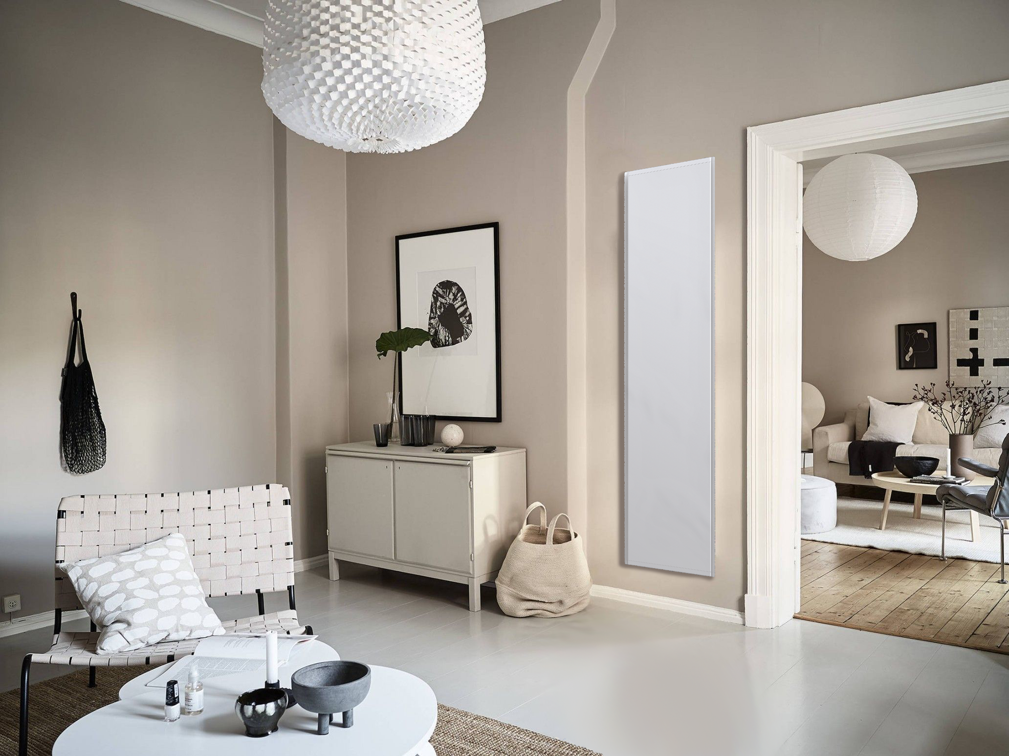 Radiateur électrique vertical 150 x 45 cm blanc mat Radialight ICON ICO15011 - Blanc mat - 6