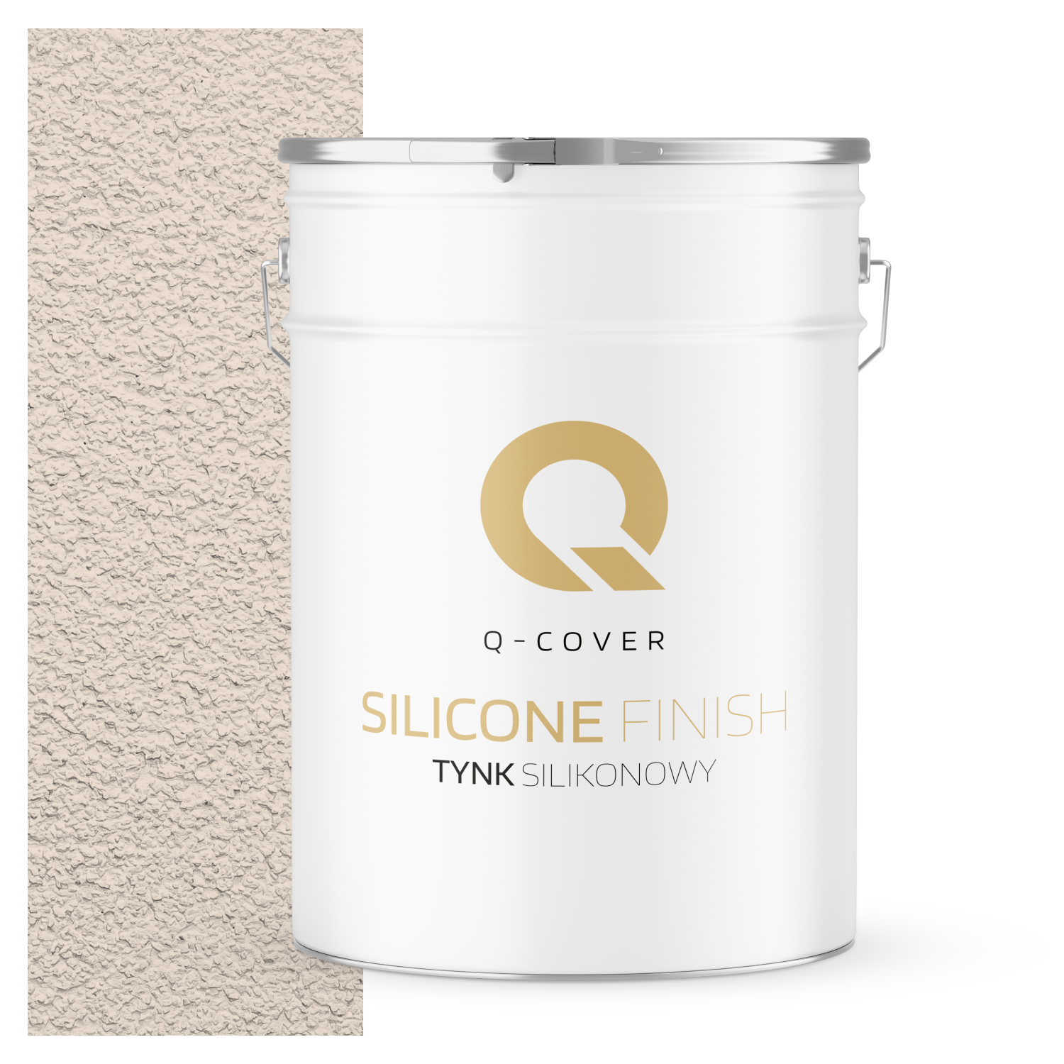 Tynk Silikonowy Elewacyjny Baranek 1.5mm Q-Cover Beżowy jasny F442 25KG