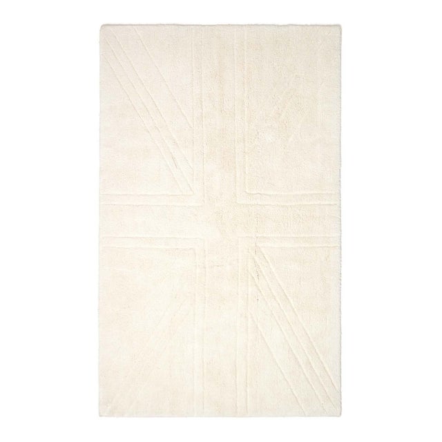 Homescapes Tapis Union Jack Tufté - Uni - Crème 50 x 80 cm