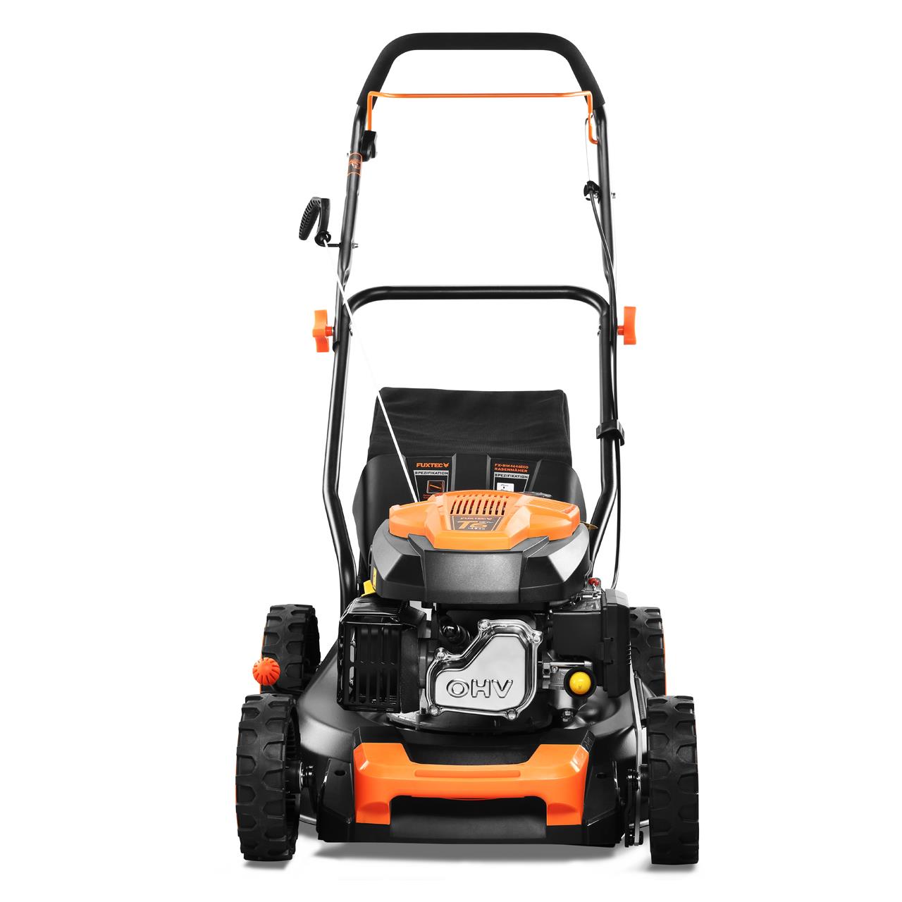 Tondeuse à Gazon Thermique FUXTEC 146 cm³ 46 cm – Poussée, Bac 50L – Modèle FX-RM4646ECO 3,5 CV - 7