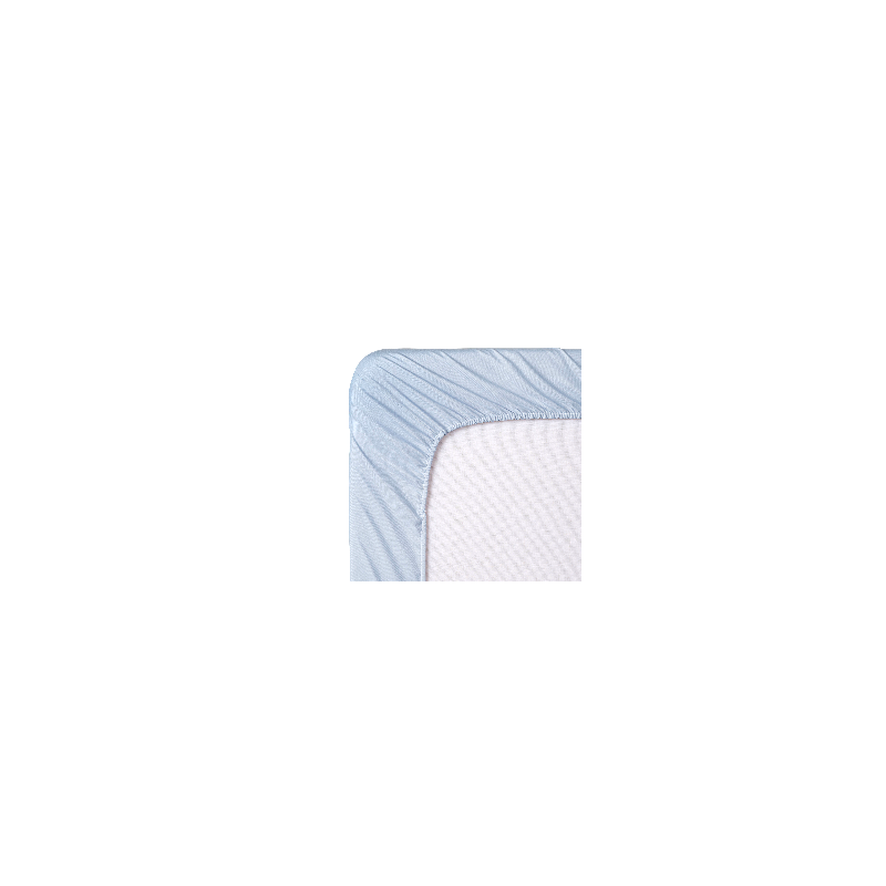 Sábana Bajera Ajustable 180 x 190/200 cm de Microfibra Cepillada Extra Suave Azul claro TODOCAMA - 5