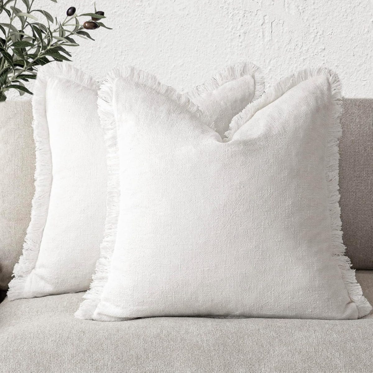 Set di 4 federe decorative per cuscini in morbido velluto tinta unita, 45 x 45 cm, per divano, camera da letto (marrone/grigio) | Leroy Merlin Set di 4 federe decorative per cuscini in morbido velluto tinta unita, 45 x 45 cm, per divano, camera da letto (marrone/grigio) | Leroy Merlin