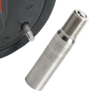 Kit De 2 Rallonges De Valve Rigides 39mm - Cuivre-Nickel - Pour Trottinette Xiaomi M365, Vélo, Moto, Voiture
