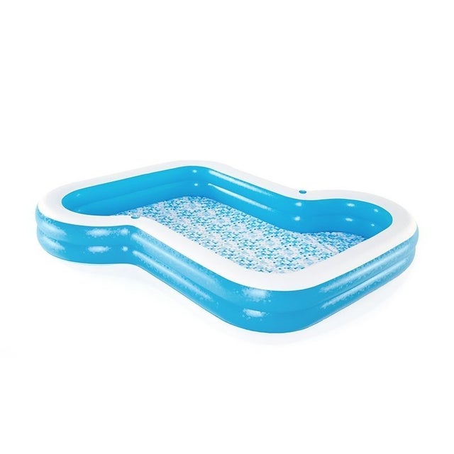 Piscine gonflable idéale pour les enfants, facile à transporter et au design attrayant, Bestway 305x274x46 cm