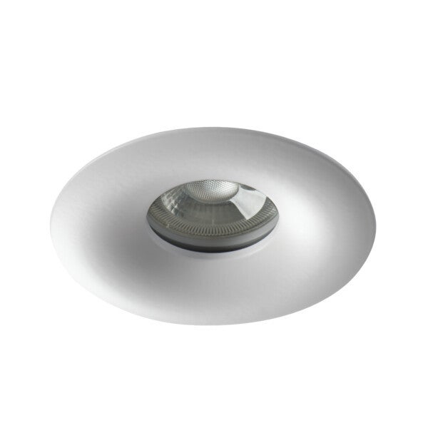 Oprawa sufitowa wpuszczana oczko Droxy biała 1xGX5.3 / GU10x10W okrągła IP65 wym: 3,4 x 9,9 x 9,9 cm aluminium Kanlux
