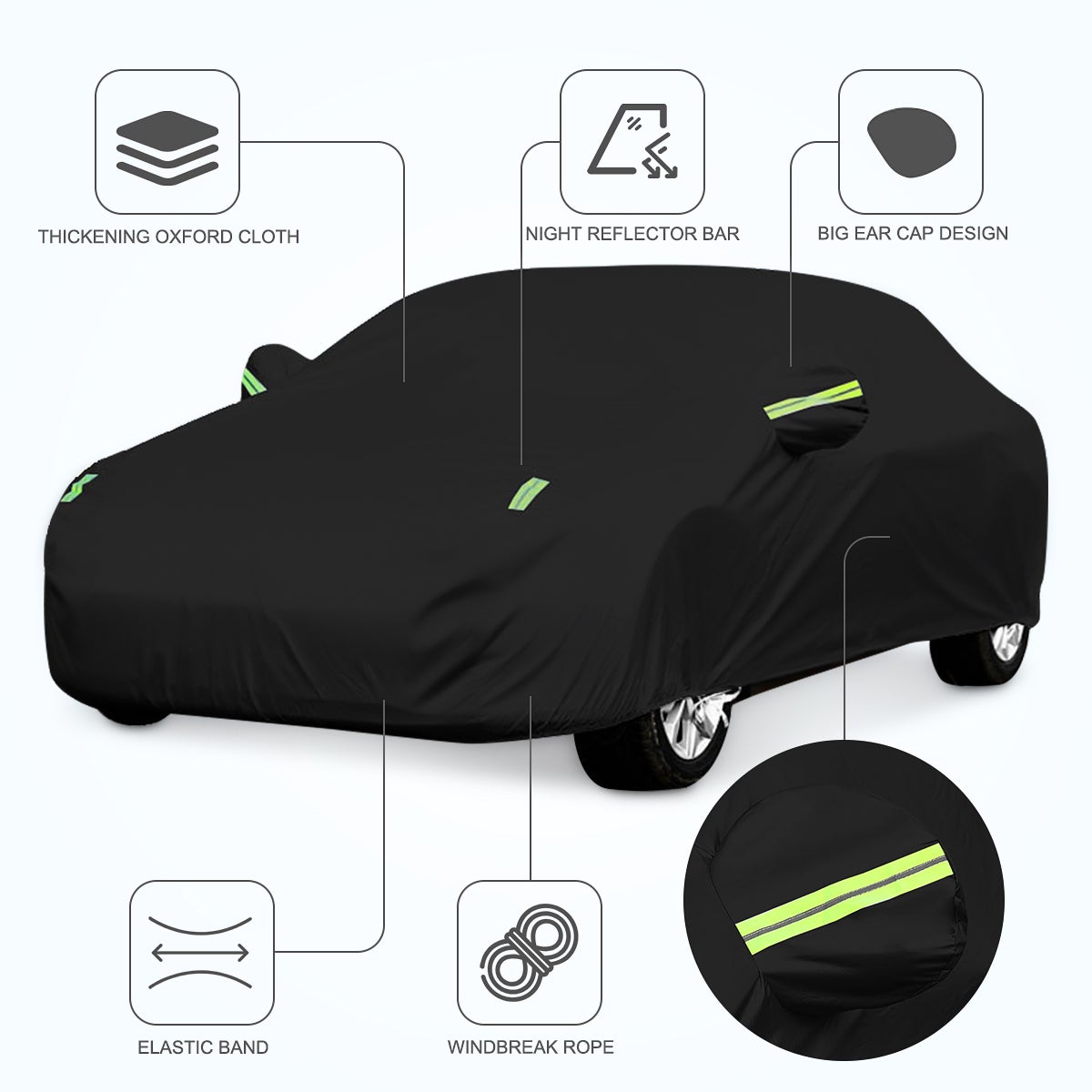 Cubierta Completa Para Mercedes Clase E | Tela Oxford, Impermeable, Anti-UV Y Con Cremallera Lateral - Protección Para Coche Y SUV
