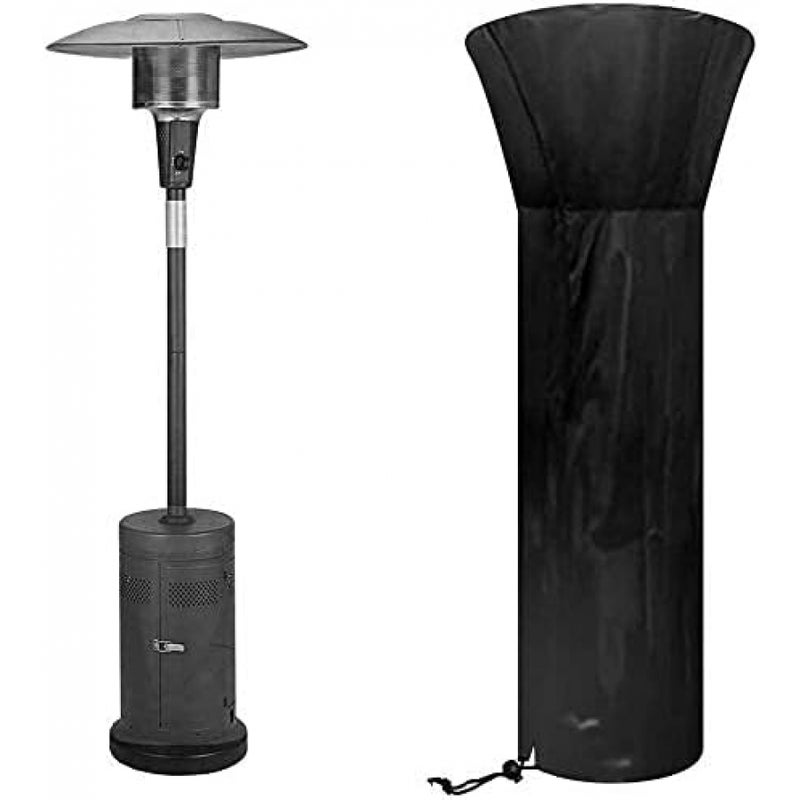 Pokrowiec na grzejnik tarasowy, wodoodporny, wiatroszczelny, odporny na promieniowanie UV, tkanina Oxford 210D (221 x 85 x 48 cm)