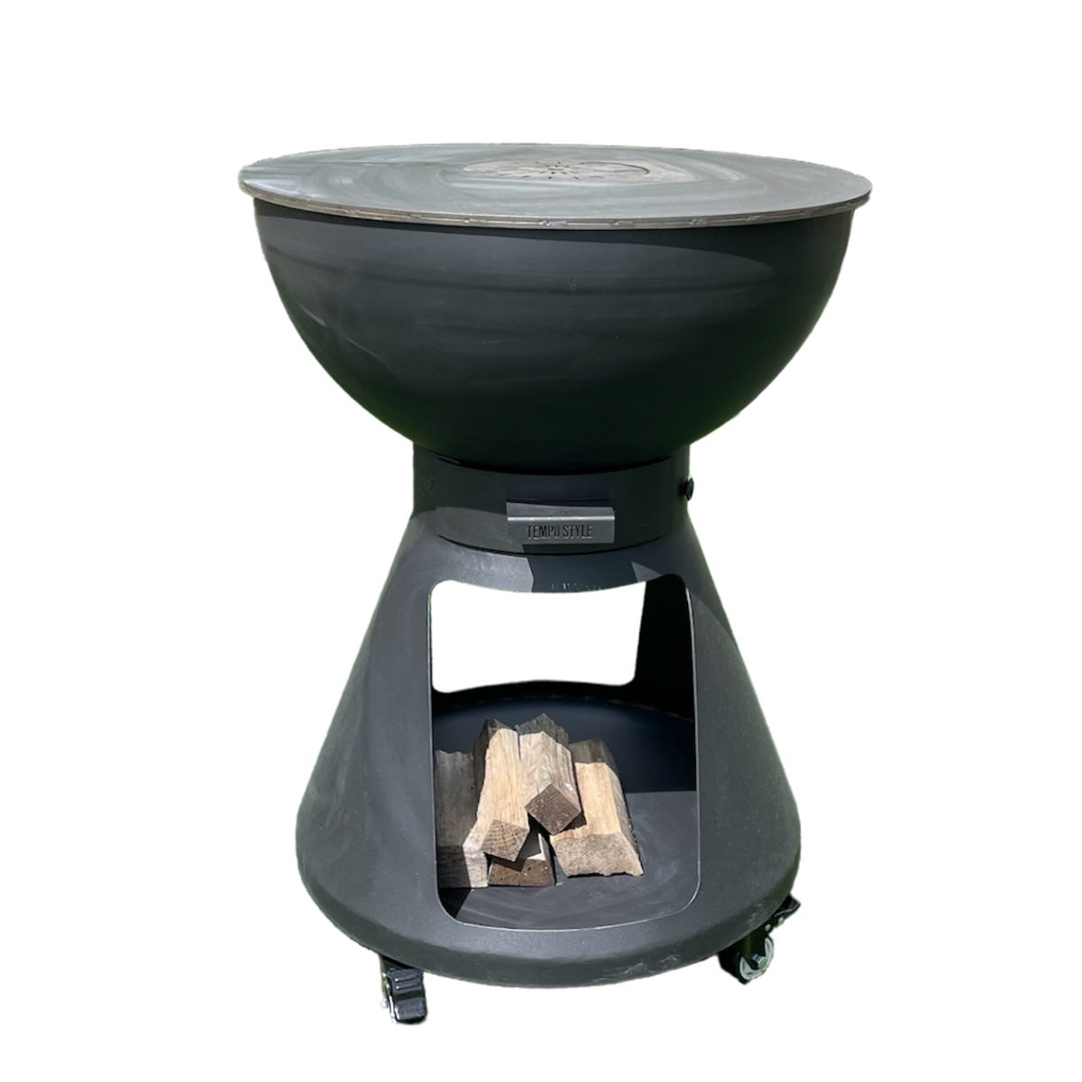 Barbecue A Legna Alla Veneta CM 50 - Griglia Regolabile Con Cassetto Grasso, Per Esterni - Foto 4