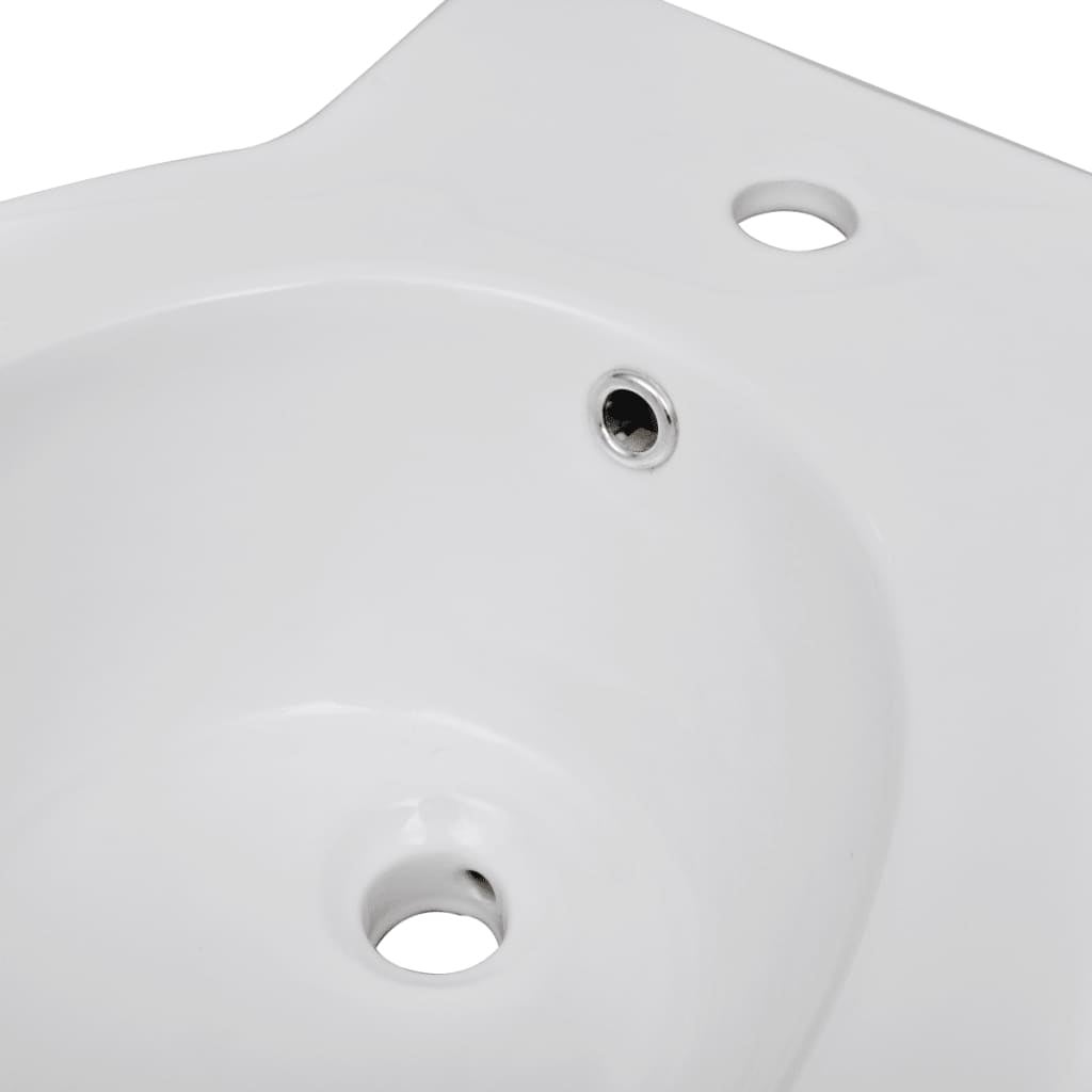 Bidet rond Céramique haute qualité Blanc vidaXL - 5