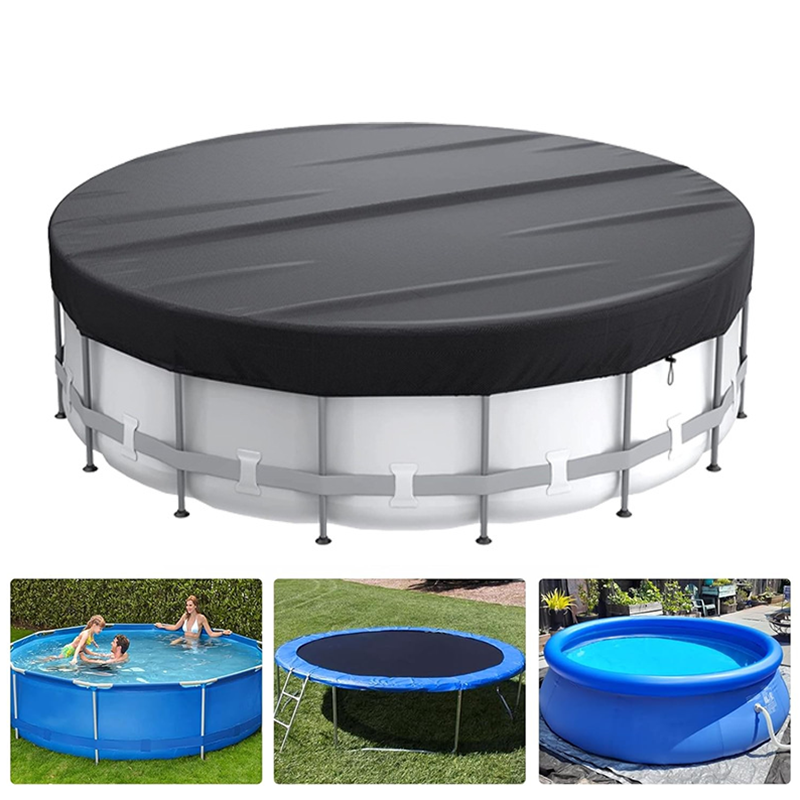 Pokrywa na basen, ochronna pokrywa na basen, wodoodporna i anty-UV, okrągła pokrywa na basen (260*260*20 cm)