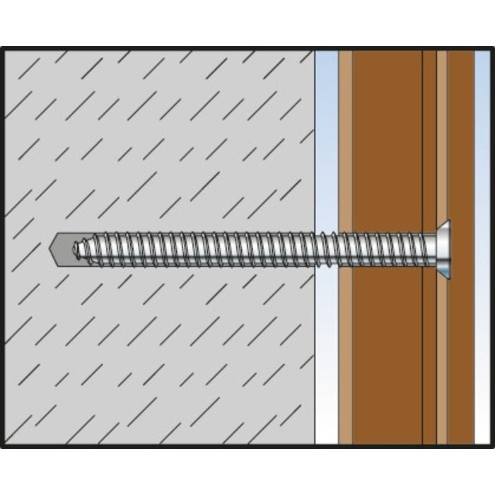 Vis de fixation FFS - Fischer - Tête fraisée - 7,5 x 62 mm - Boîte de 100 - 5