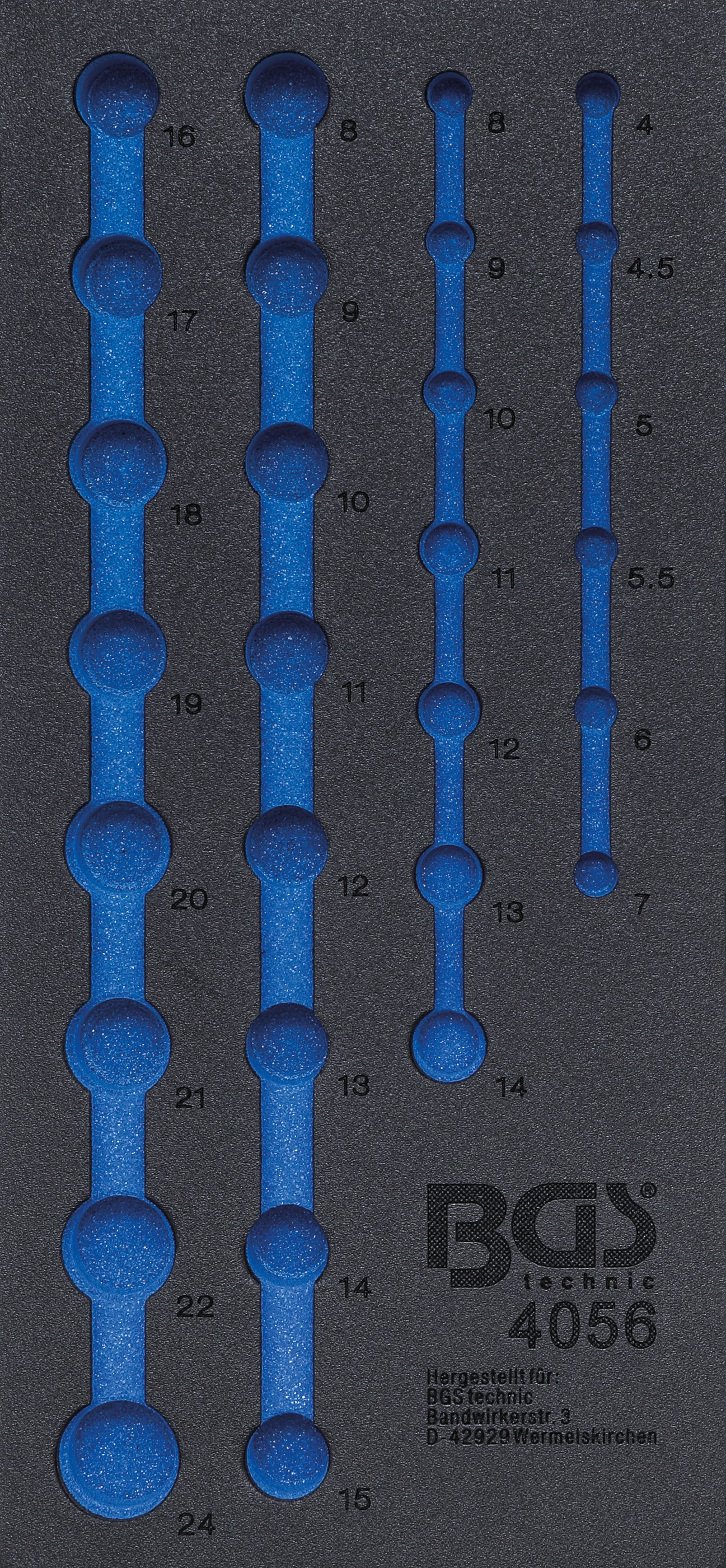 Wkładka do wózka warsztatowego BGS 1/3 pusta dla art. 4056 - 4056-1