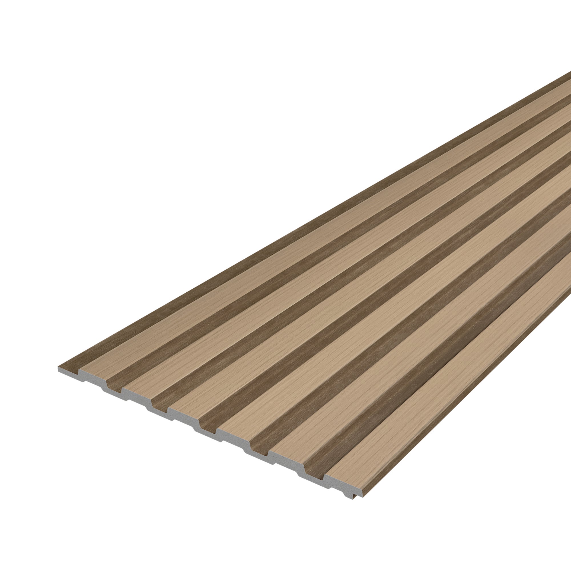 Set de 10 panneaux muraux décoratifs 3D Borger 195 x 30 cm effet chêne clair NEU.HOLZ - 6