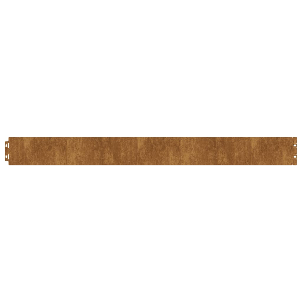 Bordures de pelouse 10 pcs 10x103 cm acier corten flexible - 3
