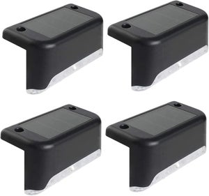 Set di 4 luci a LED solari per esterni, luci da giardino, lampade a