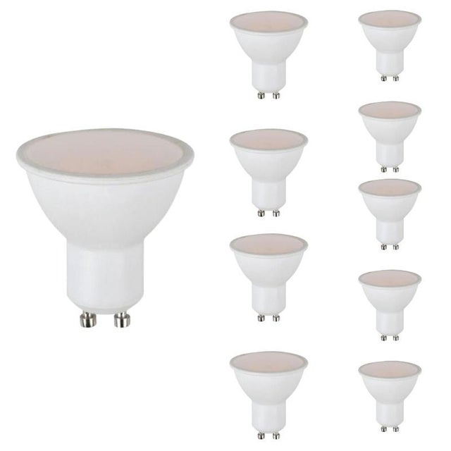Ampoule LED GU10 4.5W (Pack de 10) - Blanc Neutre 4000K - 5500K - SILAMP